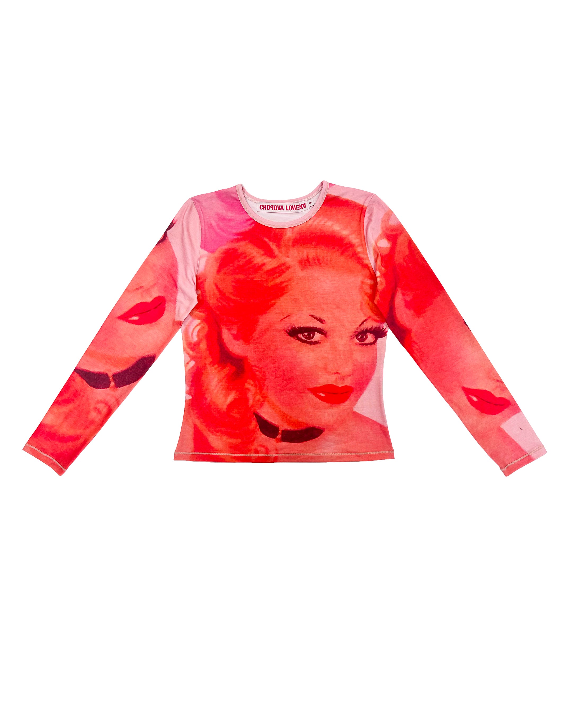 Pinky Fitted Jersey Top