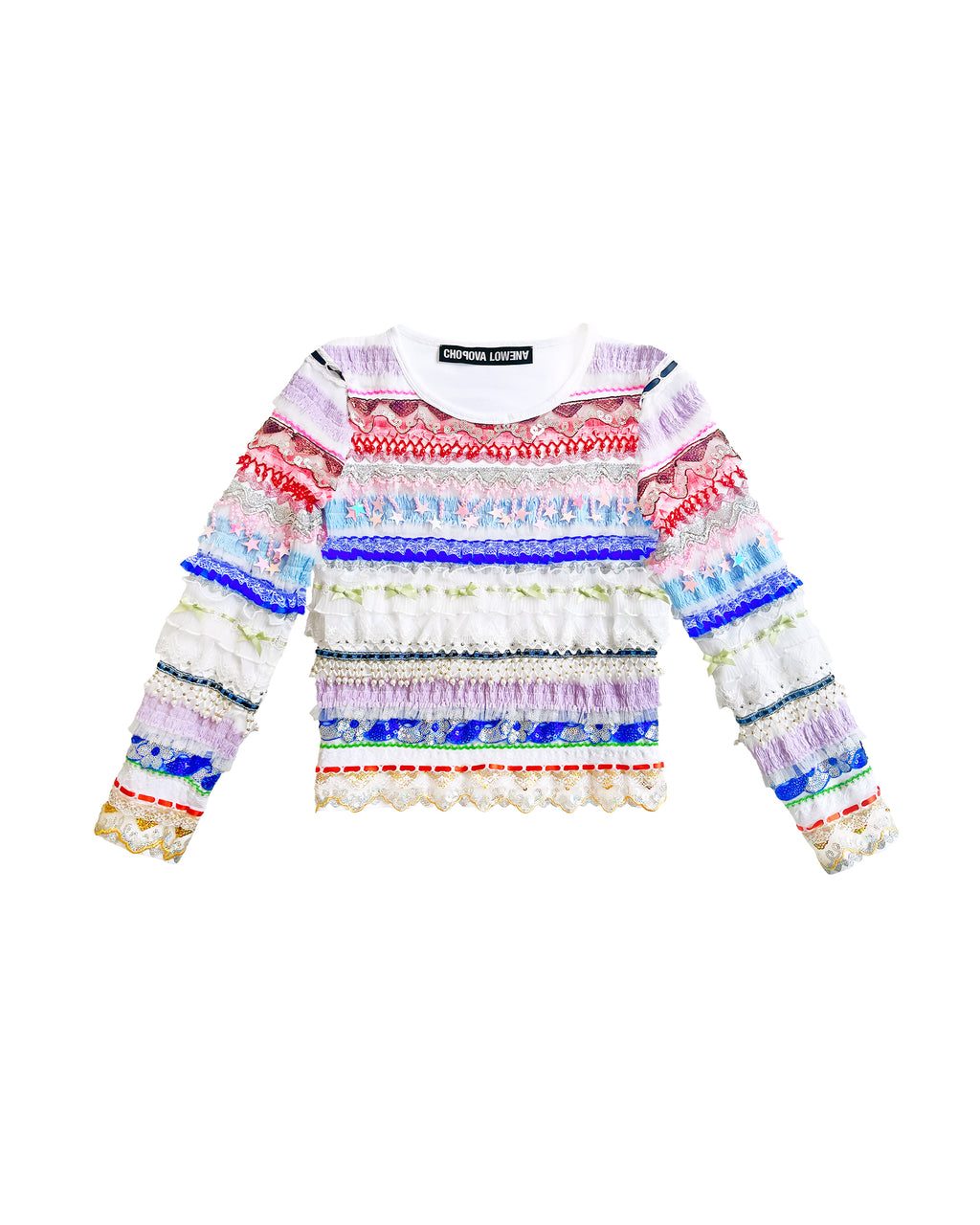 White Starbrites Jersey Top