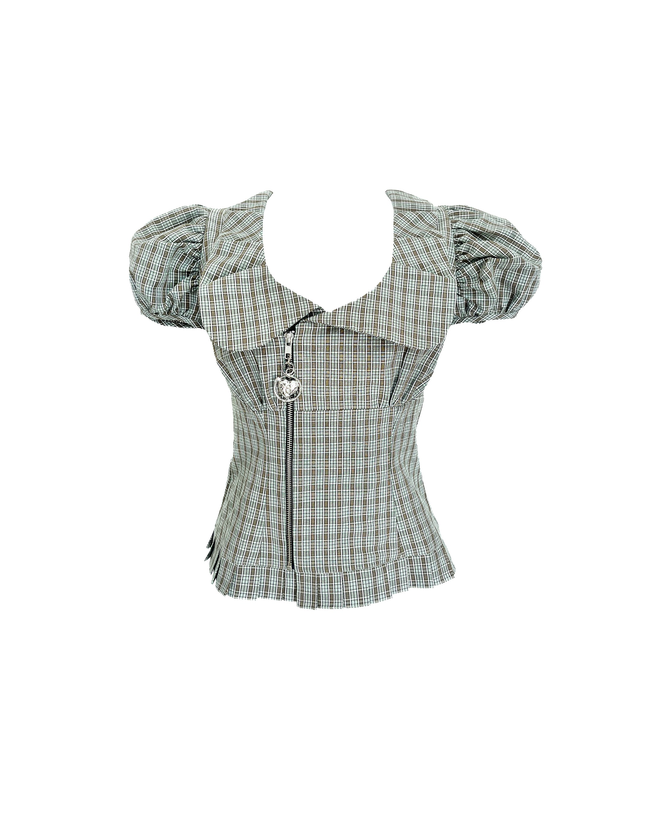 Spike Tartan Blouse
