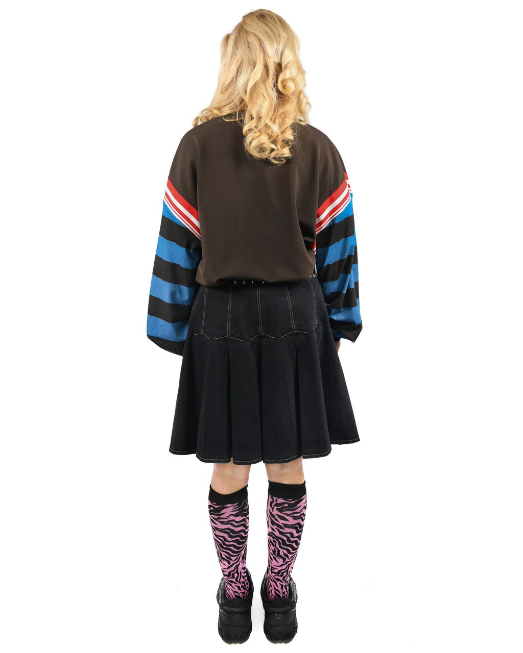 Bevo Denim Carabiner Skirt