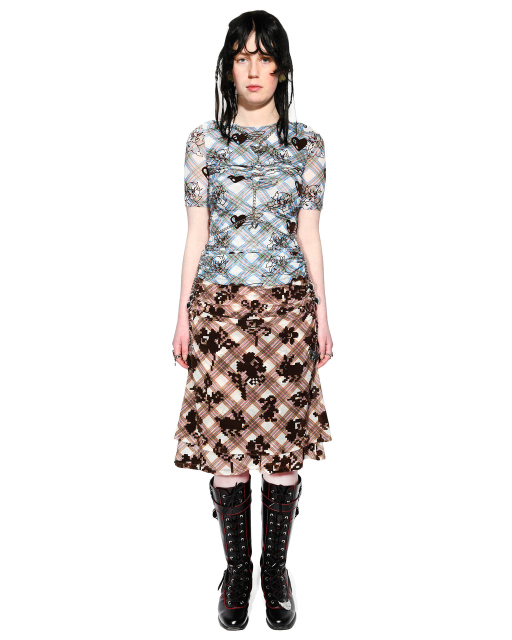 Sonicscape Mesh Knee Skirt
