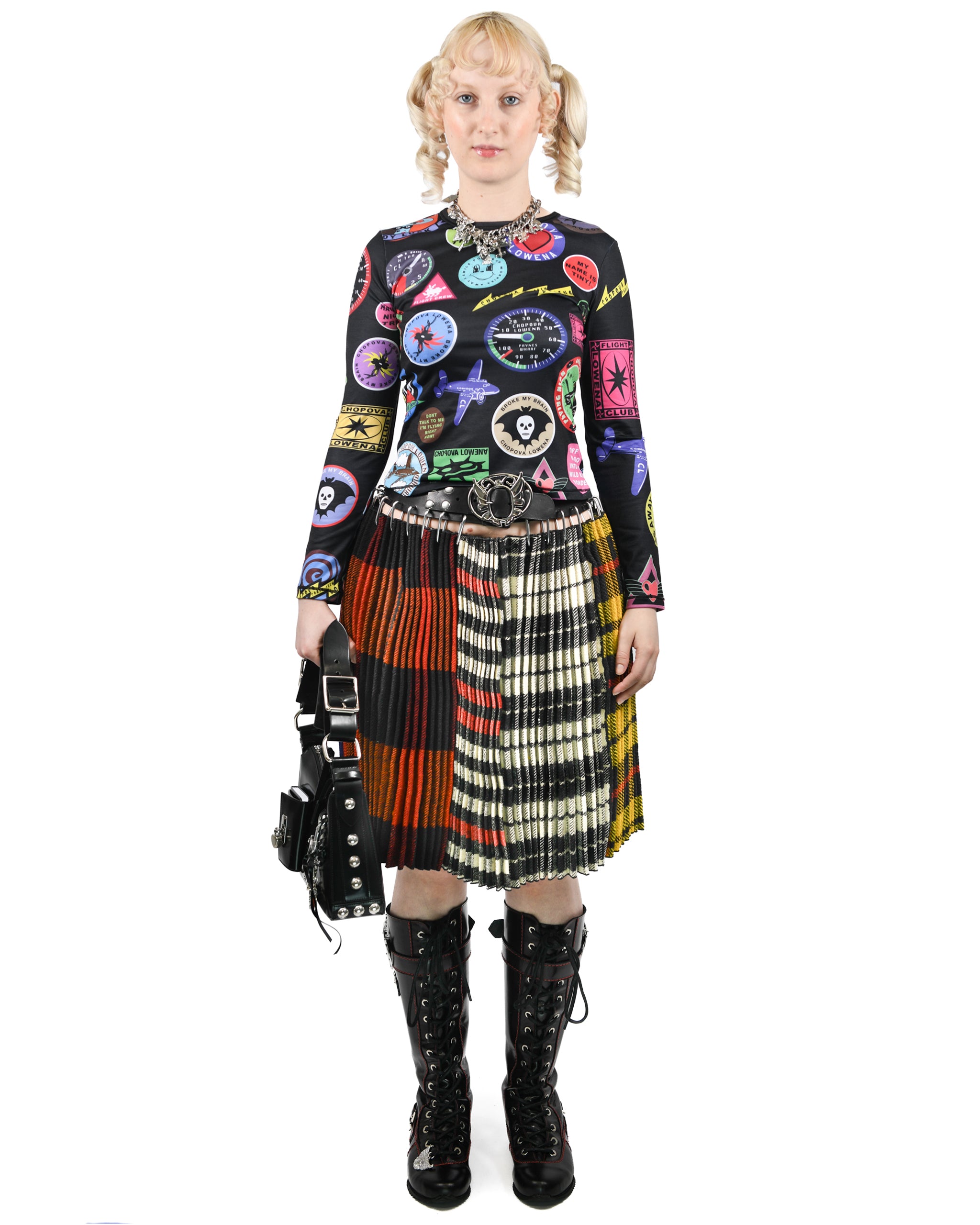 Wax Folkloric Knee Carabiner Skirt