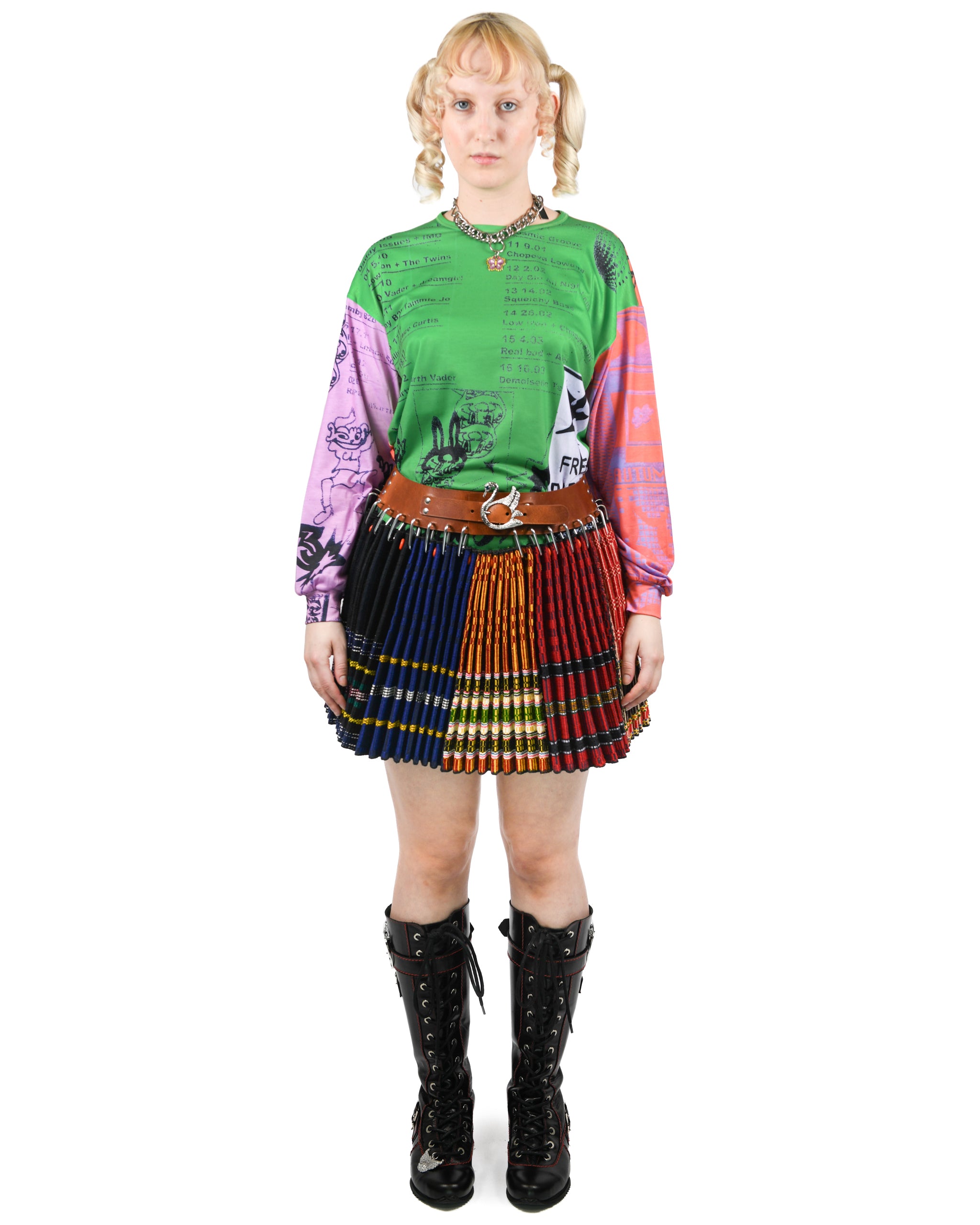 Exclusive Garland Folkloric Mini Carabiner Skirt