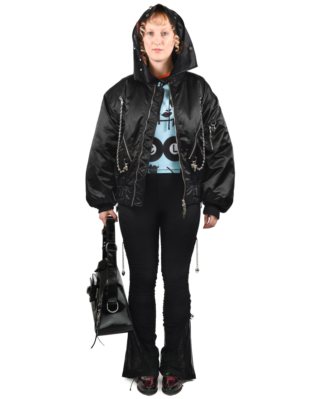 Exclusive Helter Black Bomber Jacket