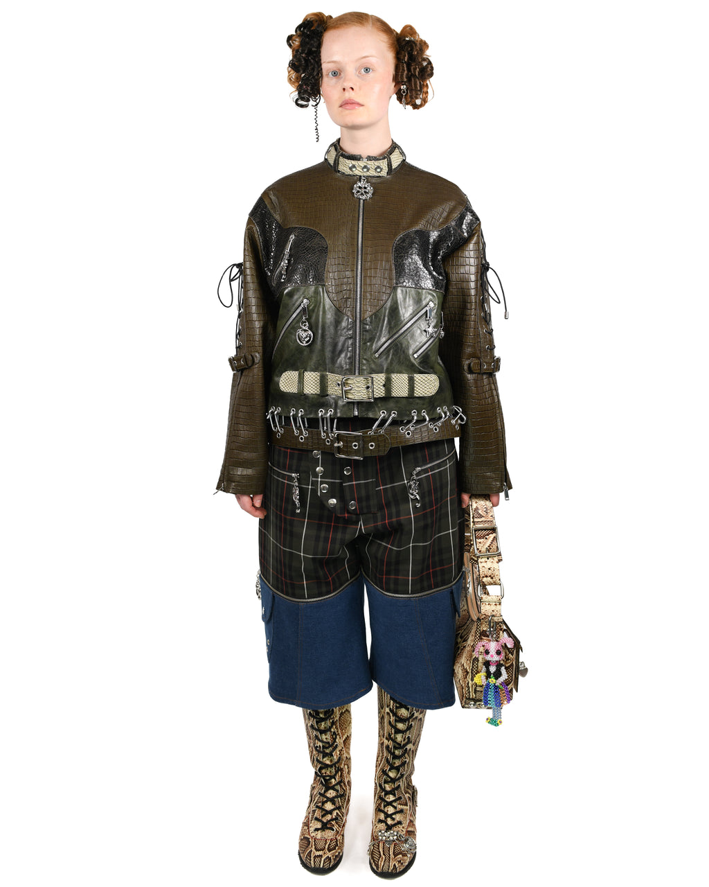 Inversion Laced Leather Jacket