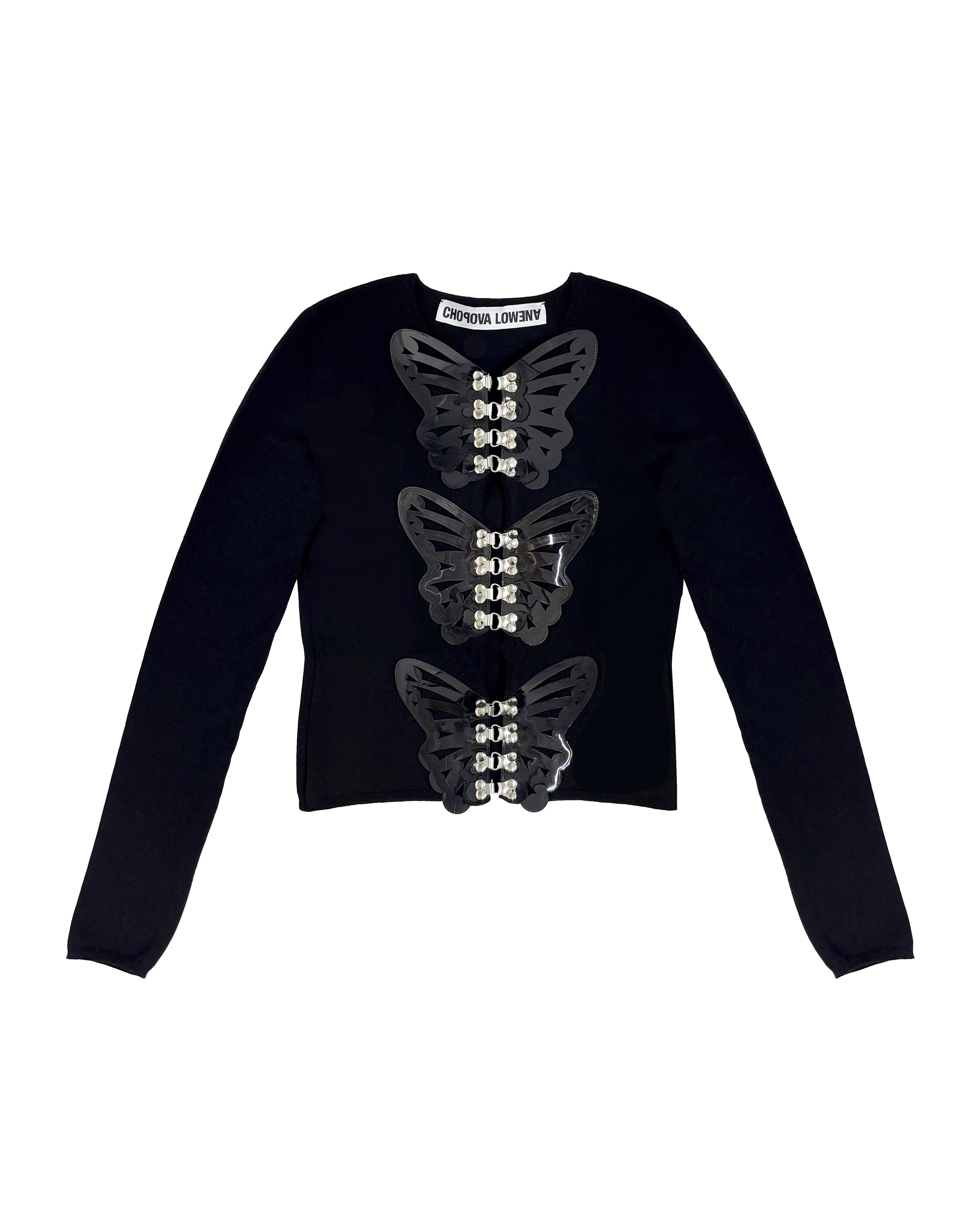 Black Butterfly Trio Cardigan