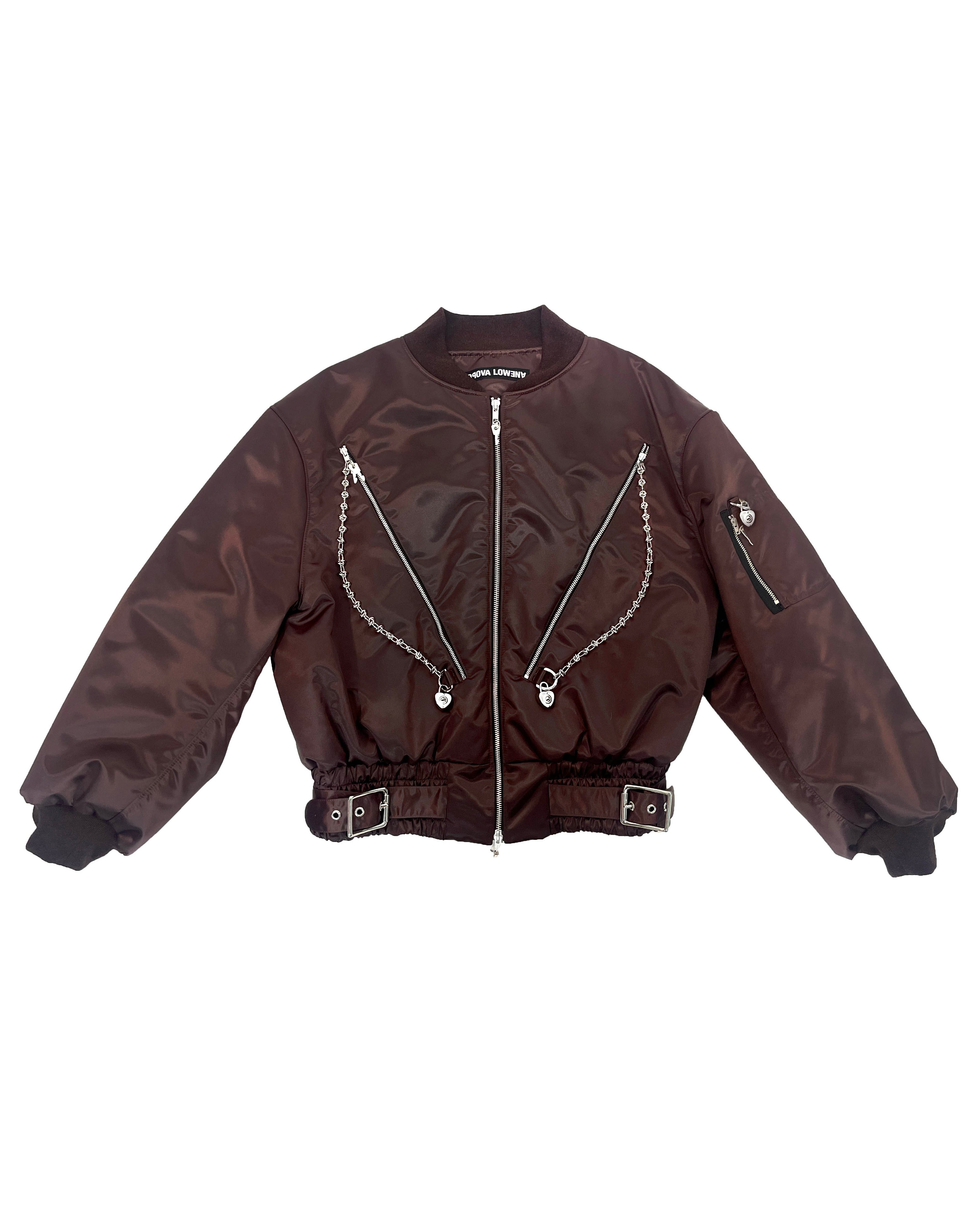 Helter Brown Bomber Jacket