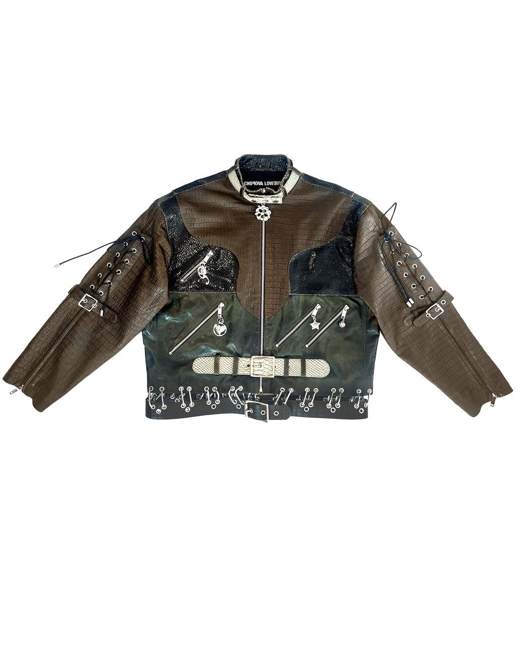 Inversion Laced Leather Jacket