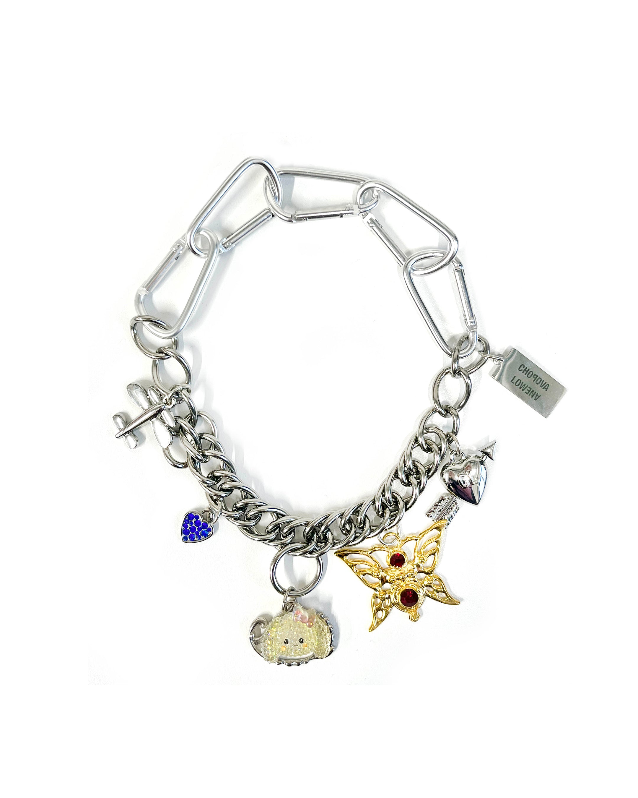 Lamb and Friends Carabiner Necklace