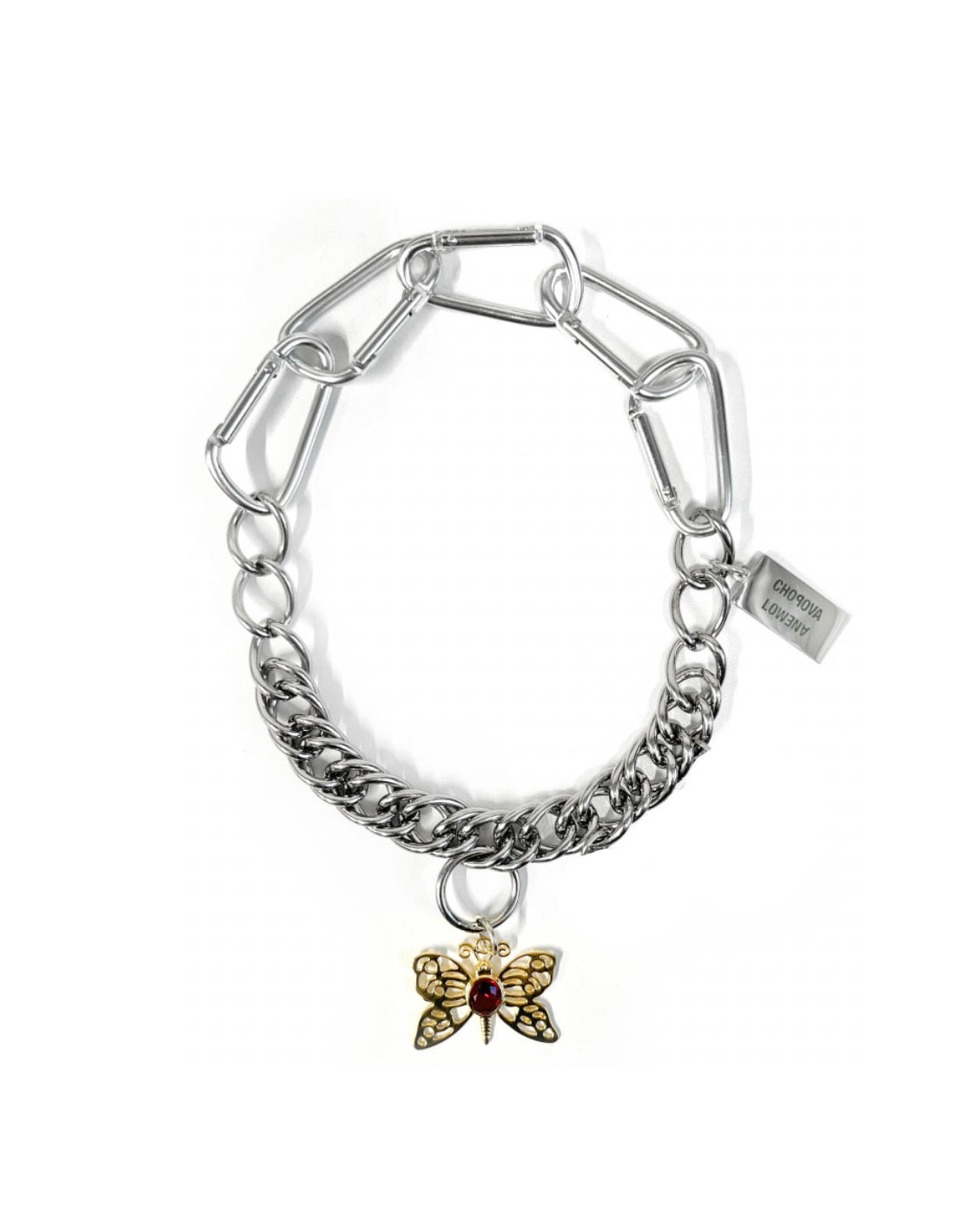 Butter Heart Carabiner Necklace