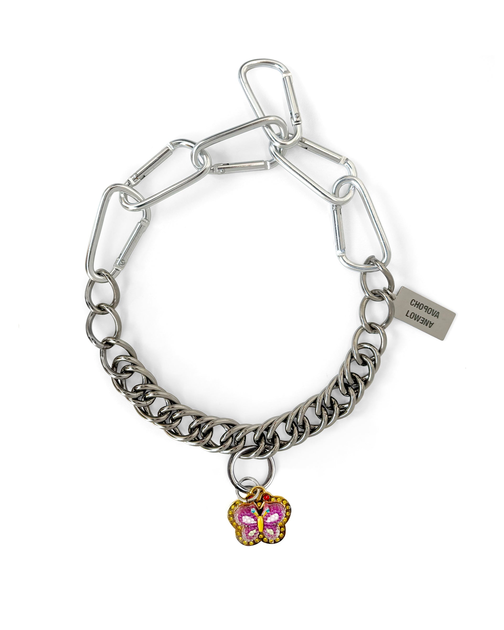 B Fly Carabiner Necklace