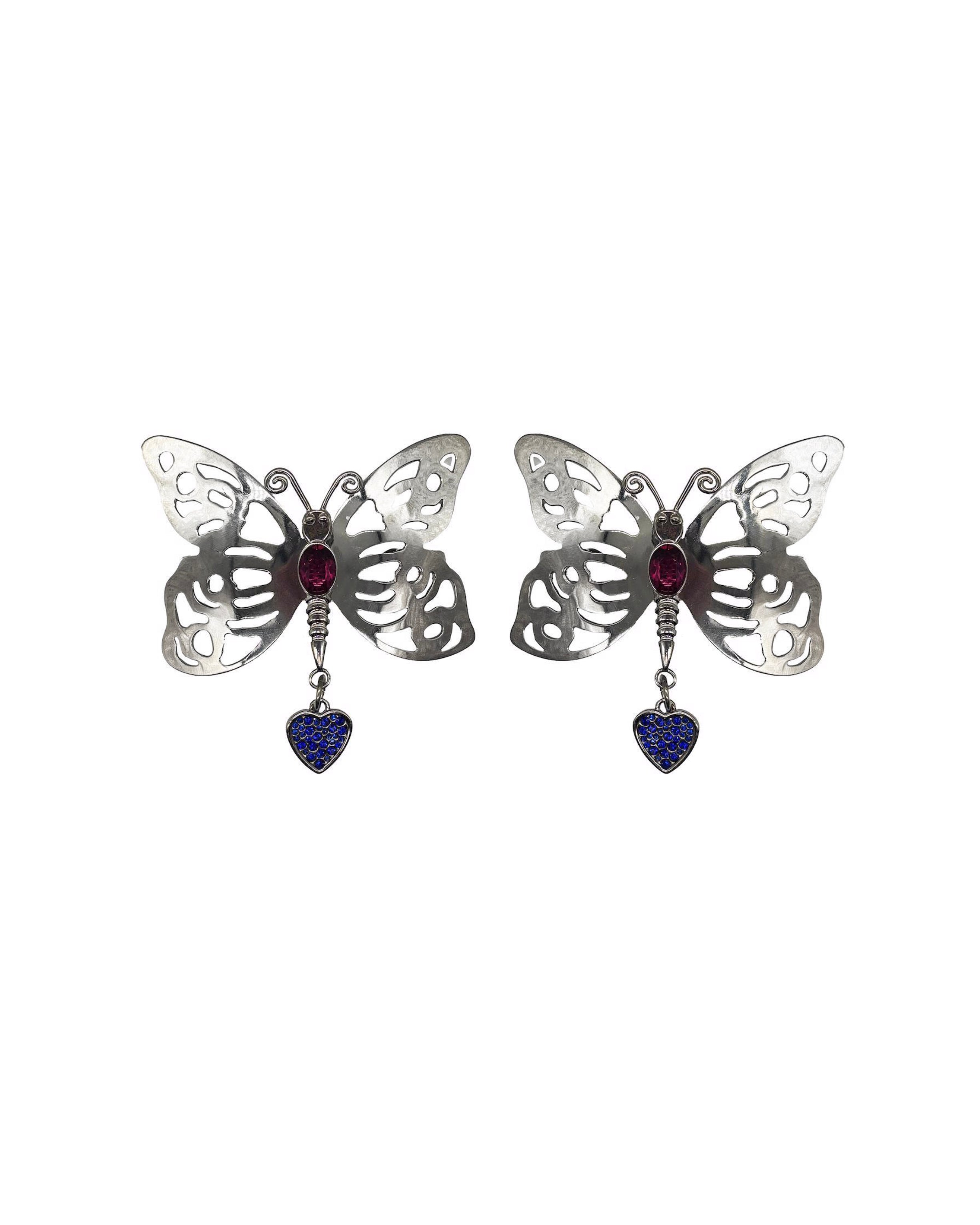 Carved Butterfly Hair Clips