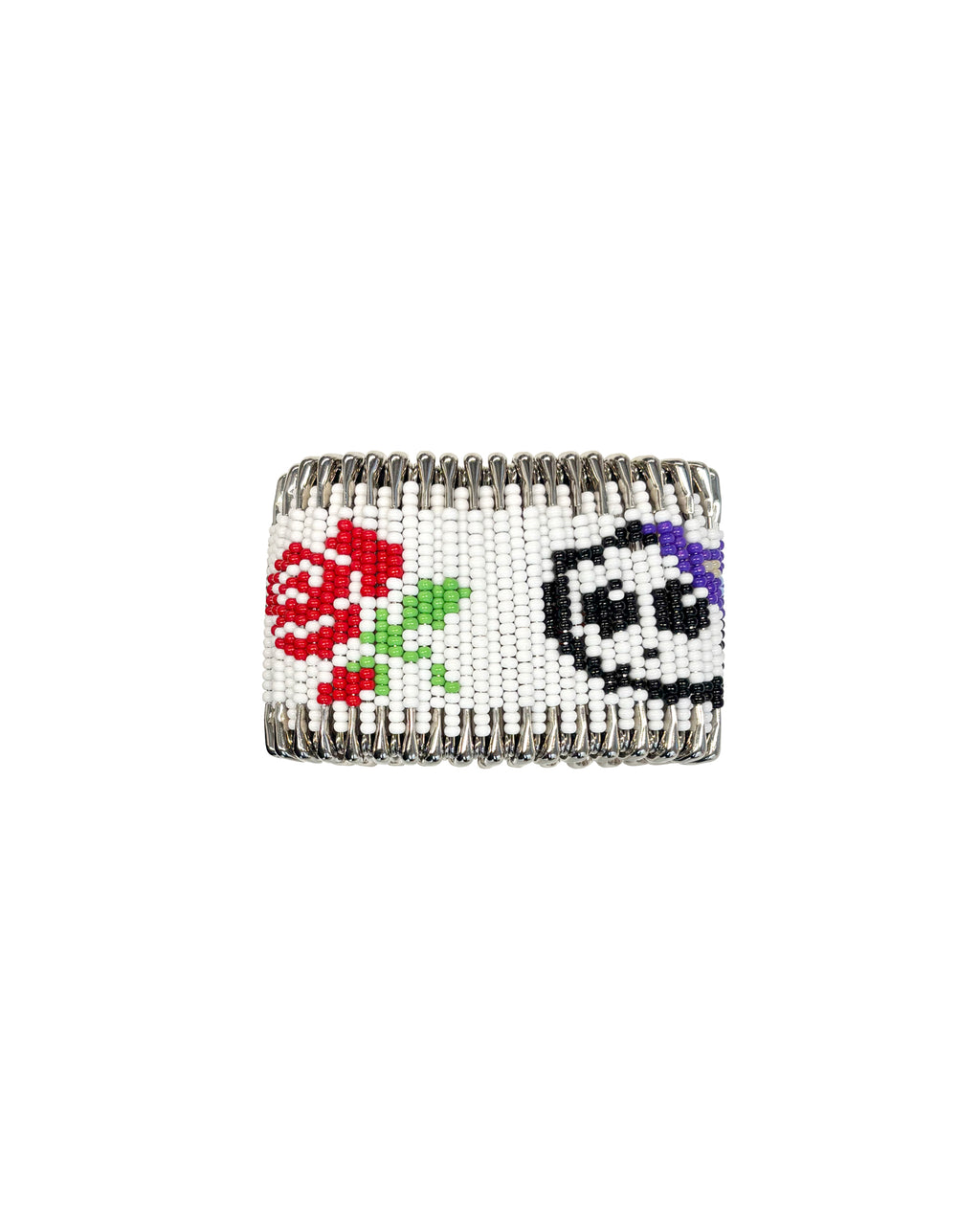 White Safety Pin Bracelet