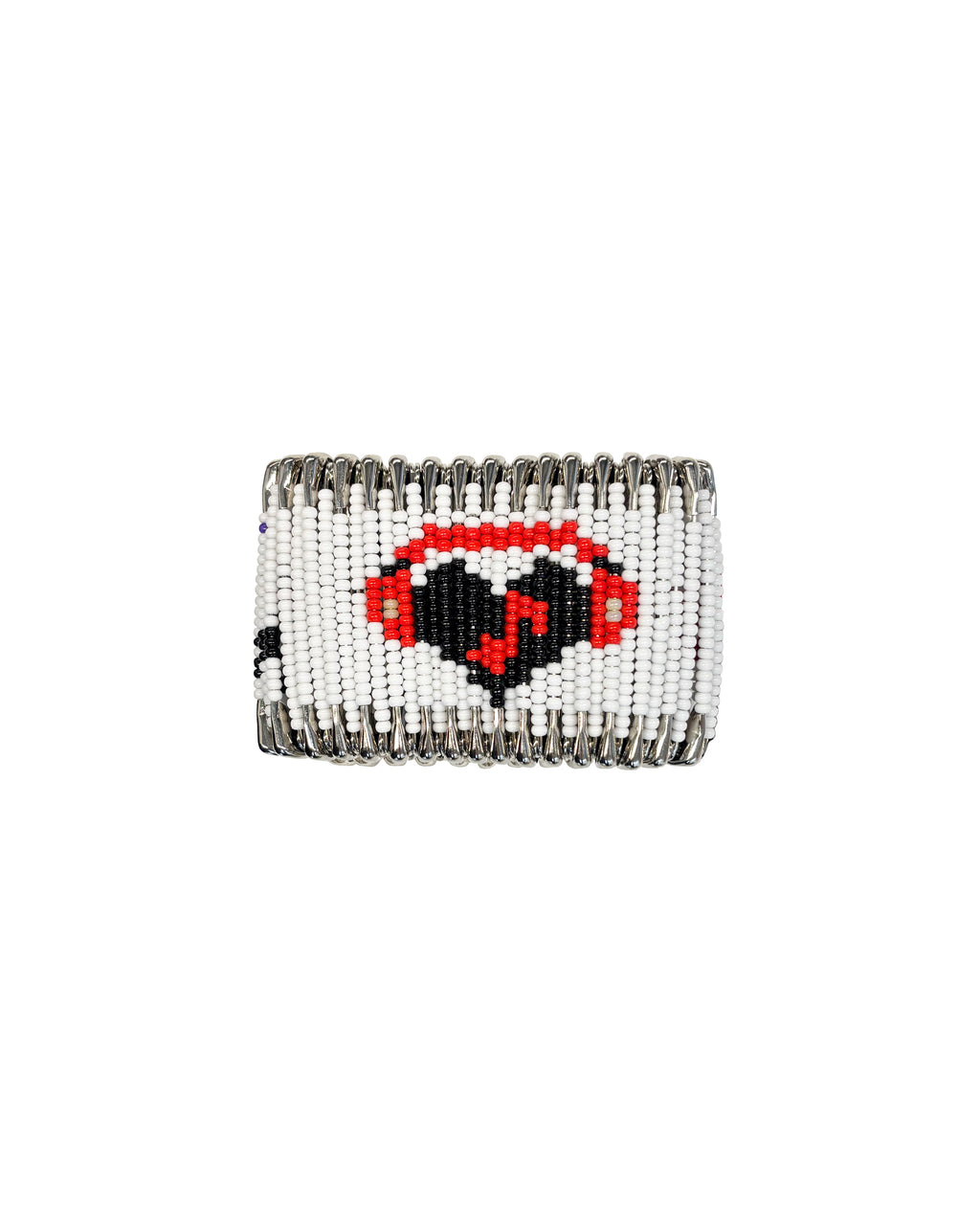 White Safety Pin Bracelet