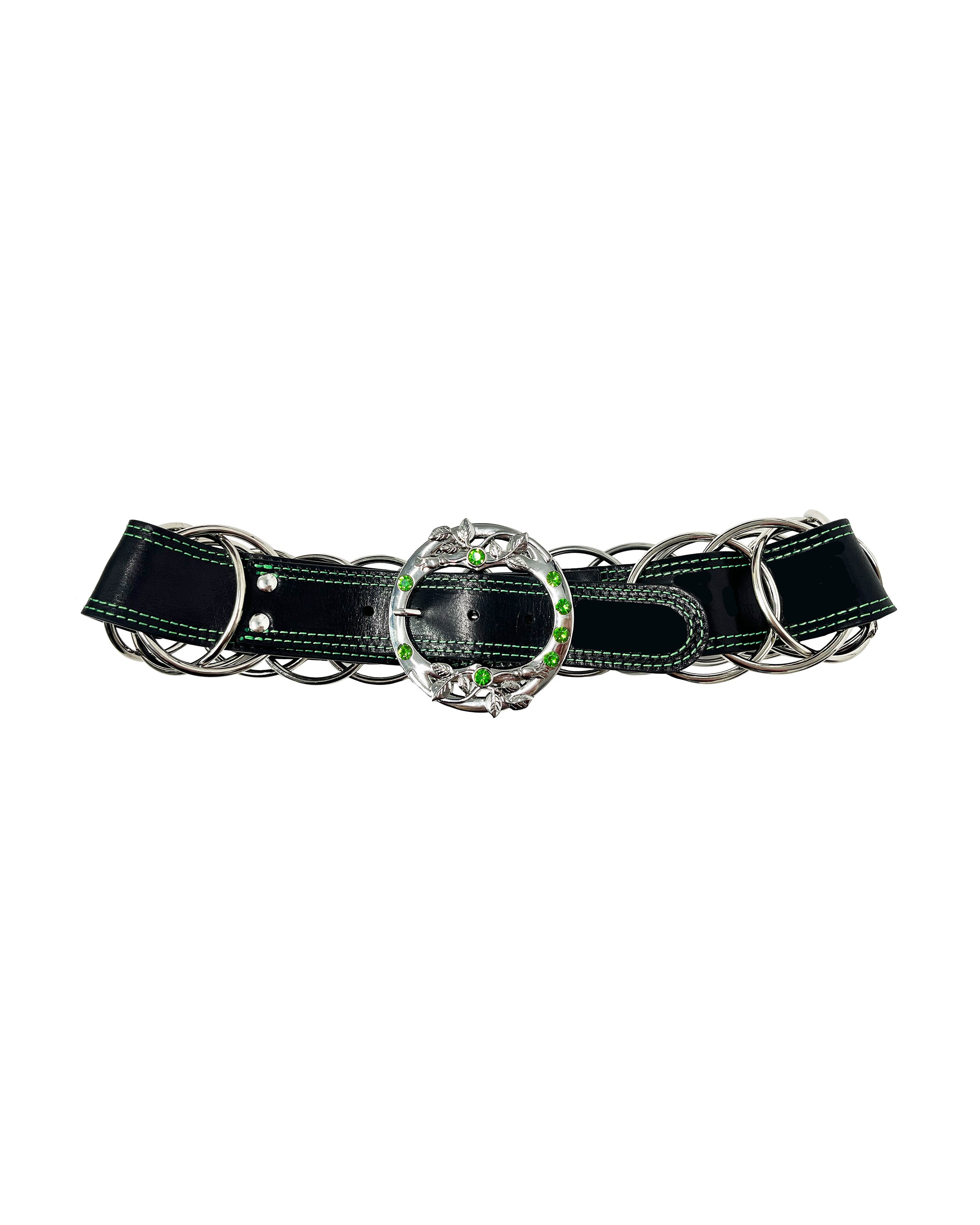 Black Ring Trouser Belt