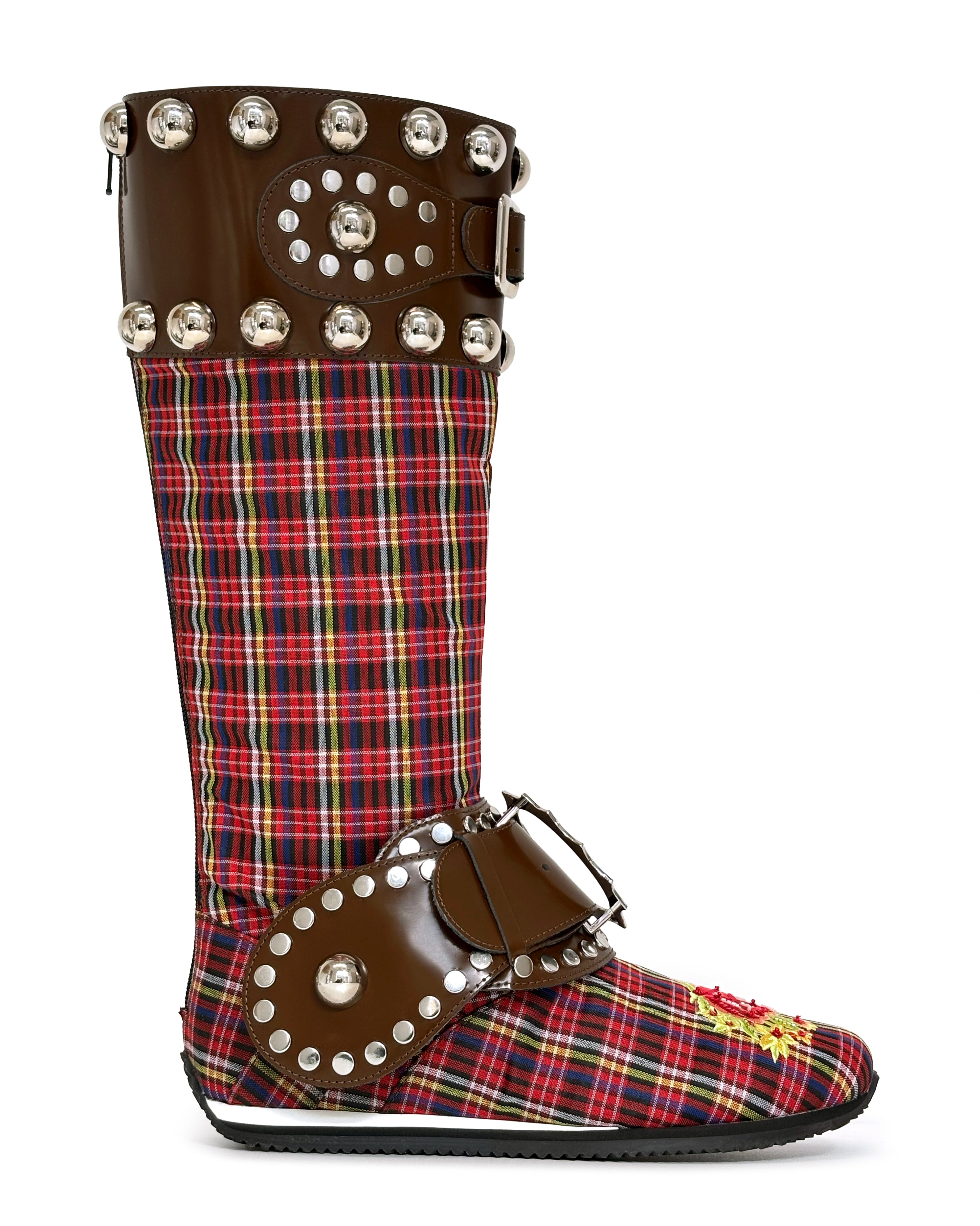 Tartan Spur Strap Stefanie Boot