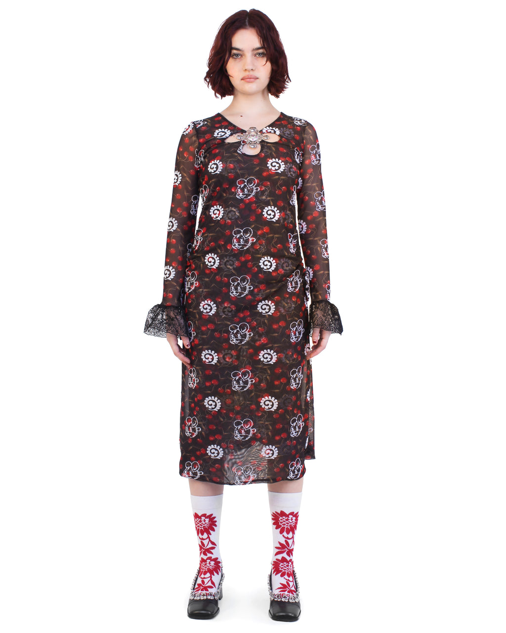 Windsucker Cherry Dress