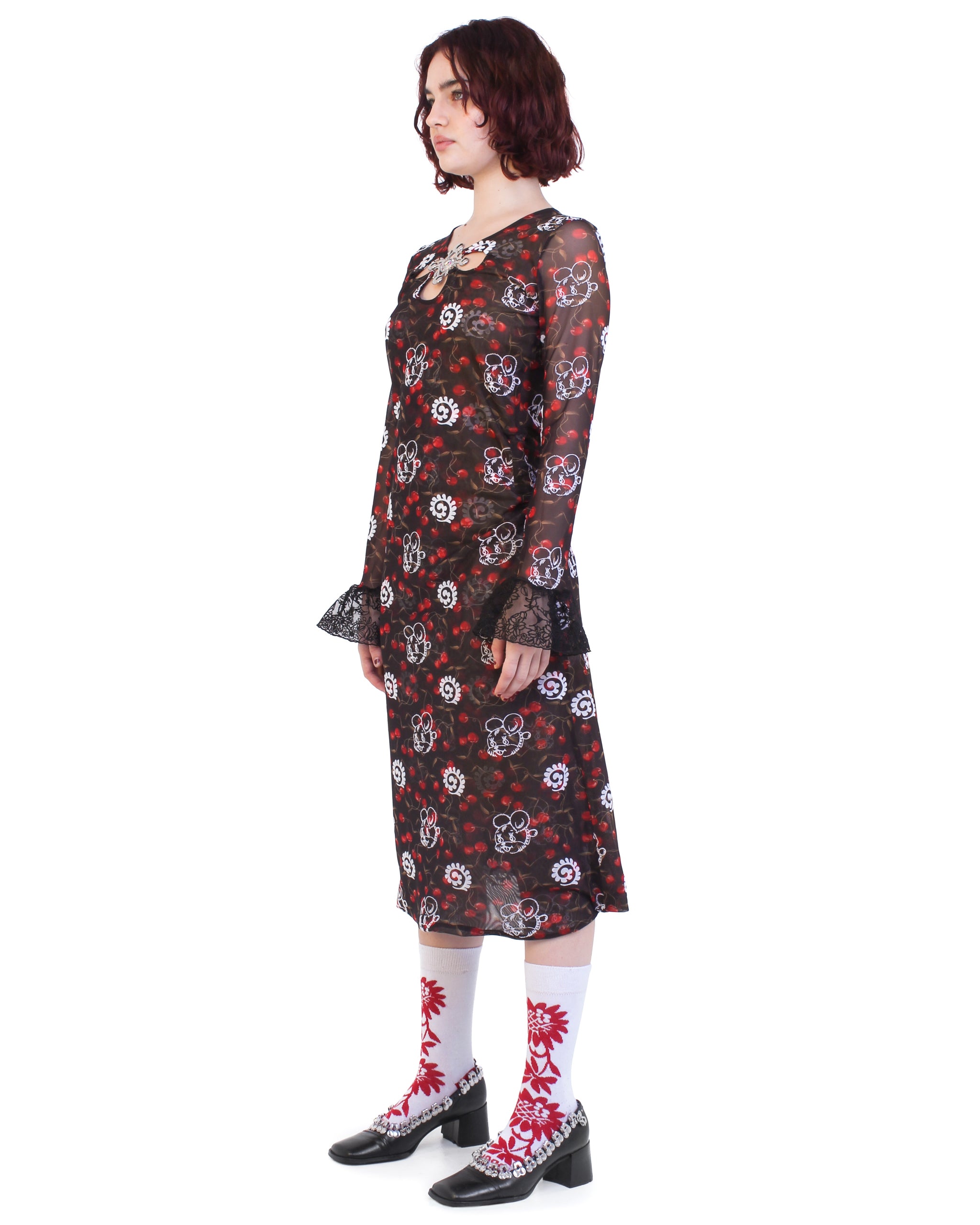 Windsucker Cherry Dress