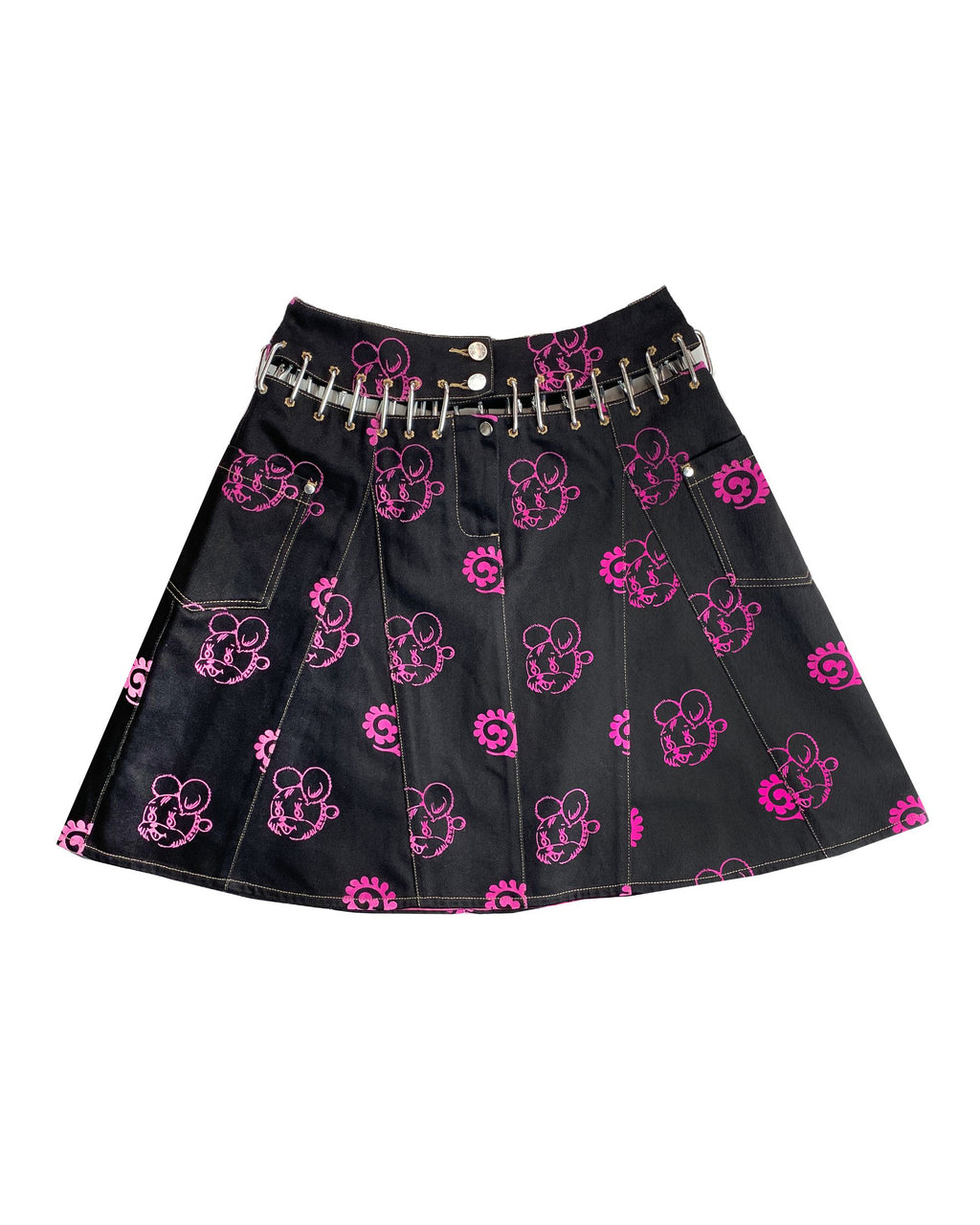 Nosebutter Flocked Skirt