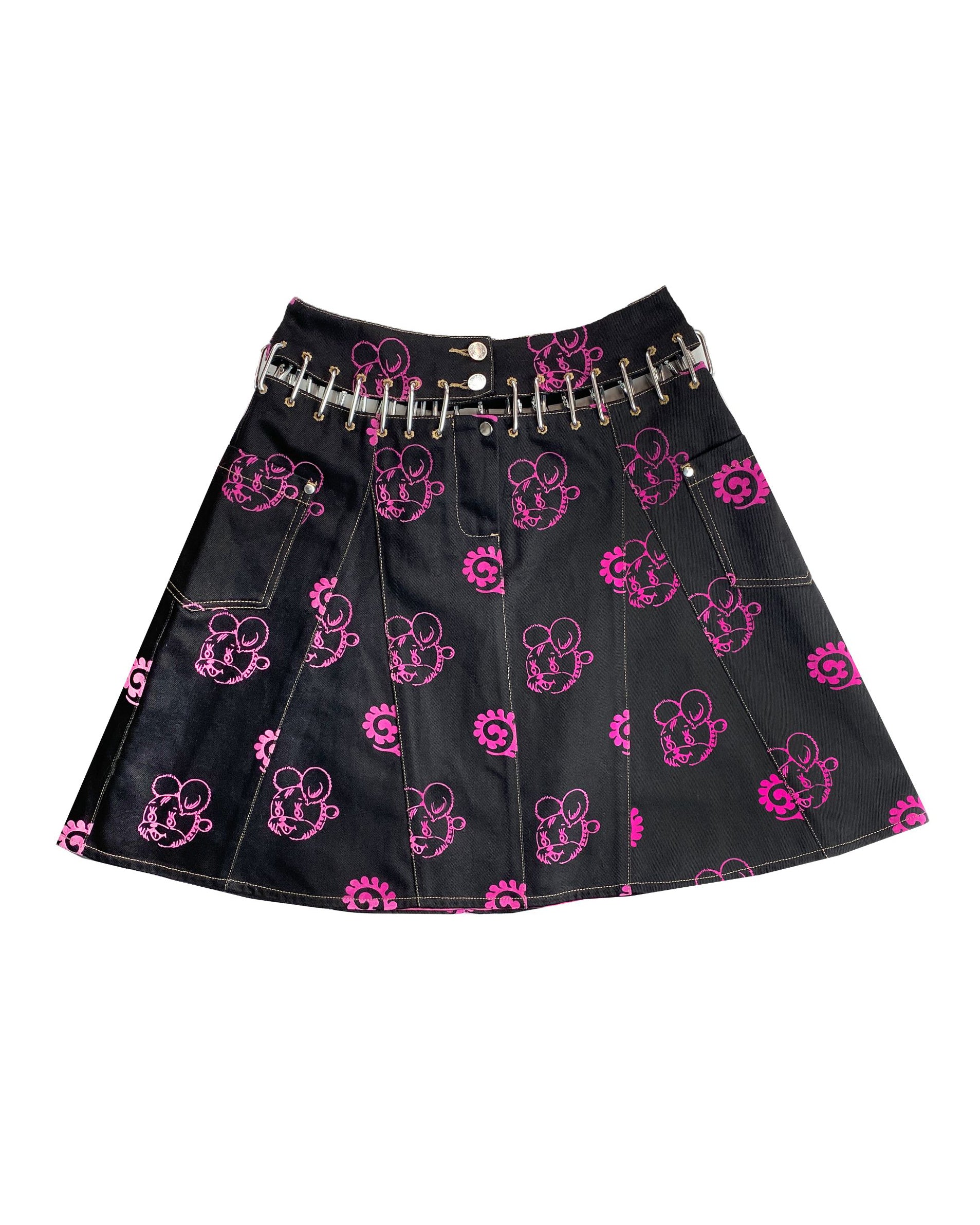 Nosebutter Flocked Skirt