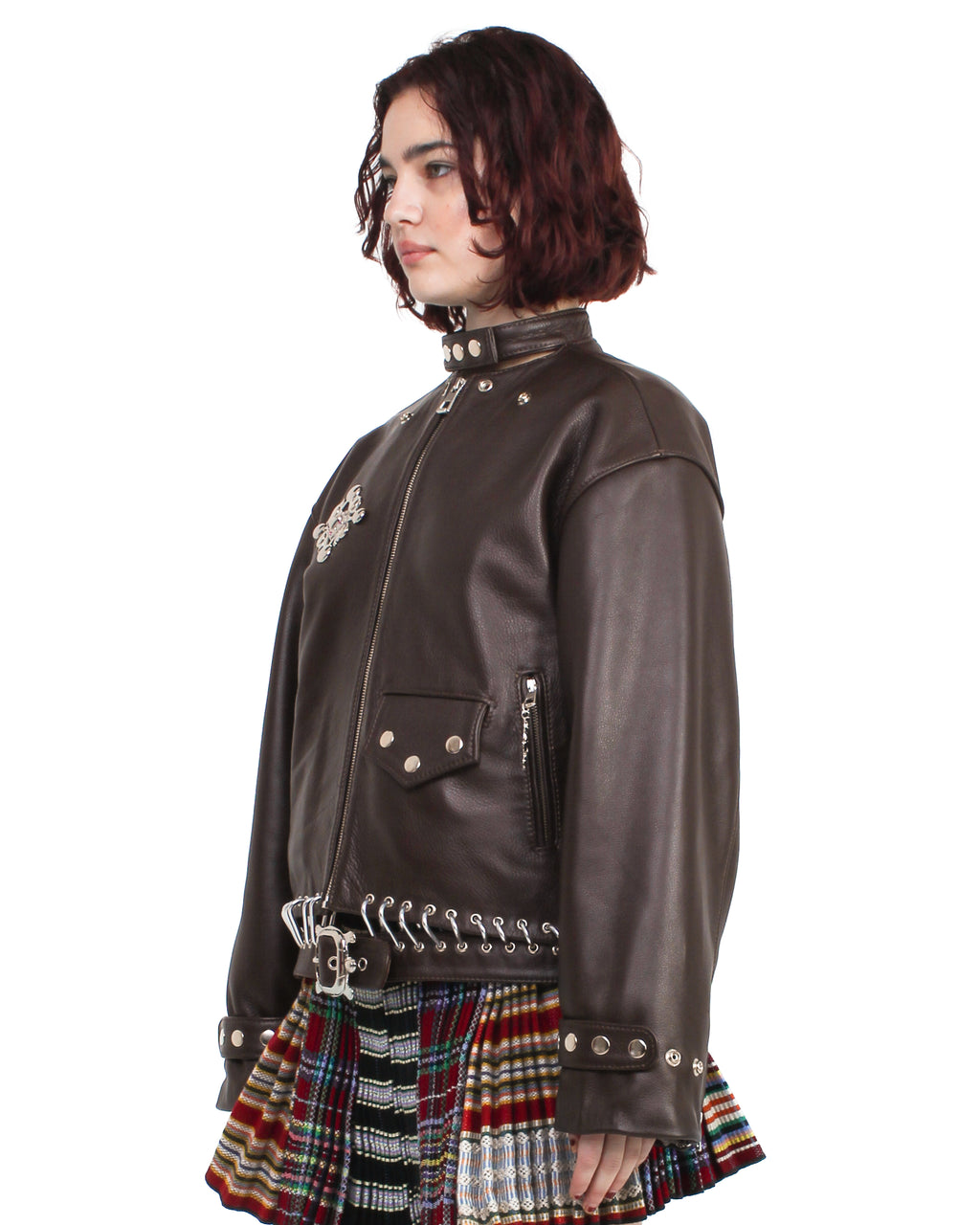 K-Point Leather Brown Jacket