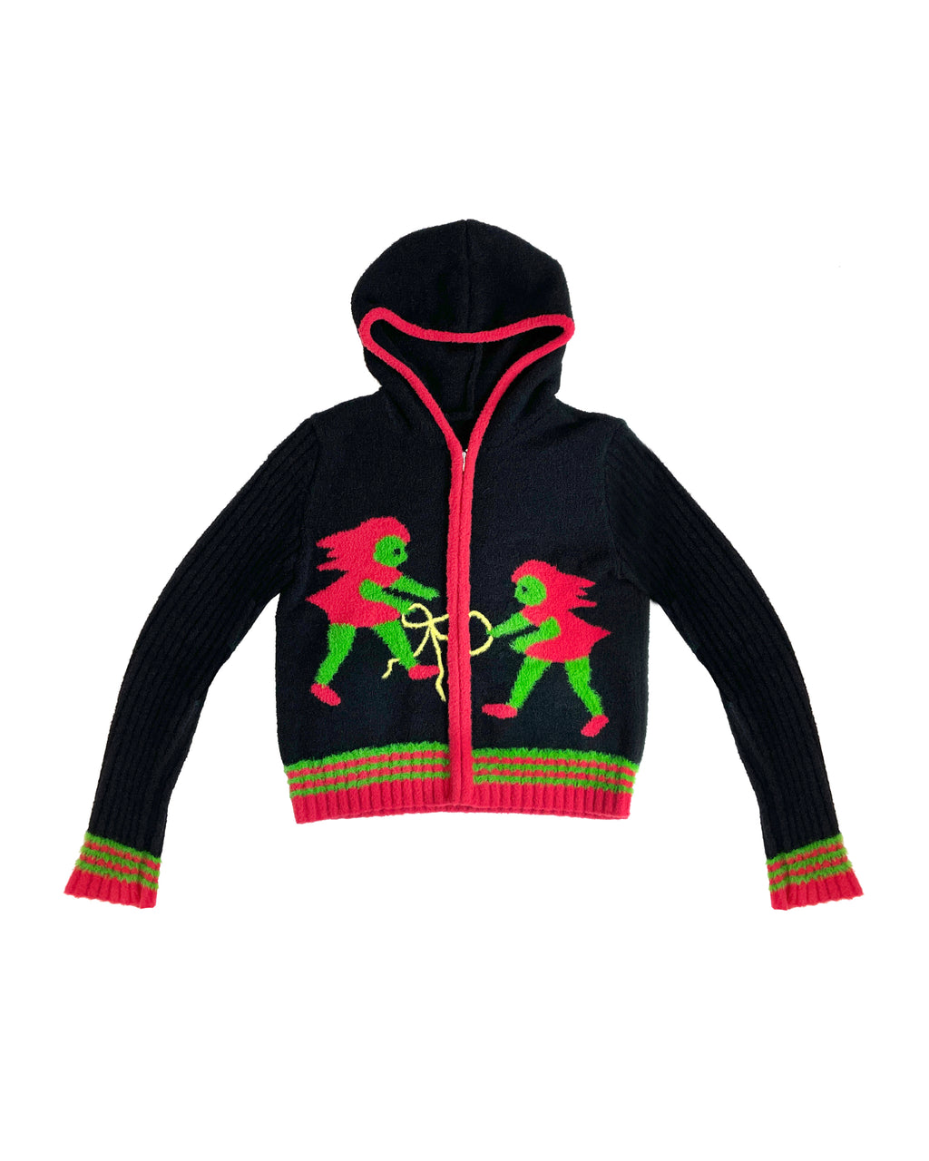 Bow Girls Zip Cardigan