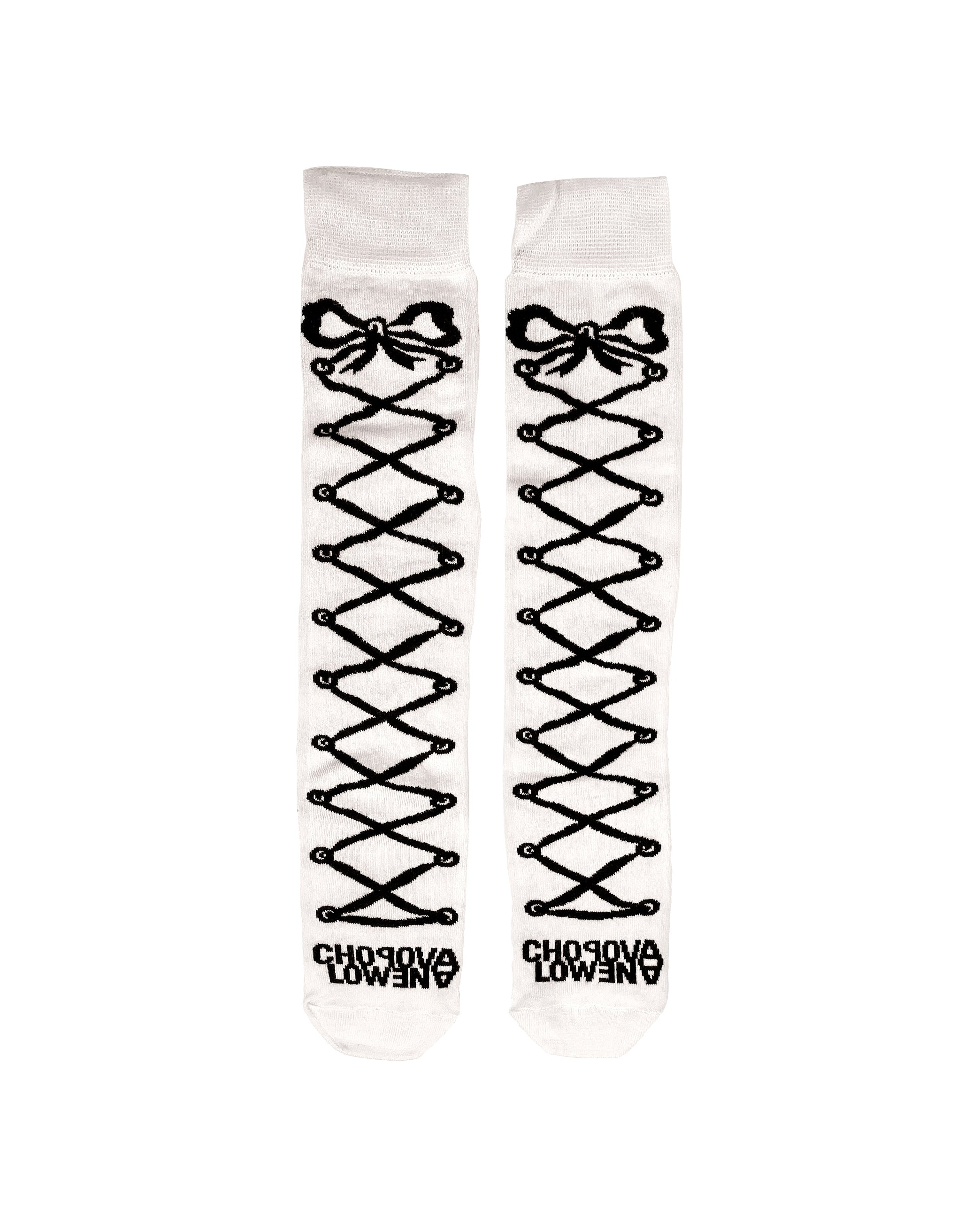 Lace Up Long Socks
