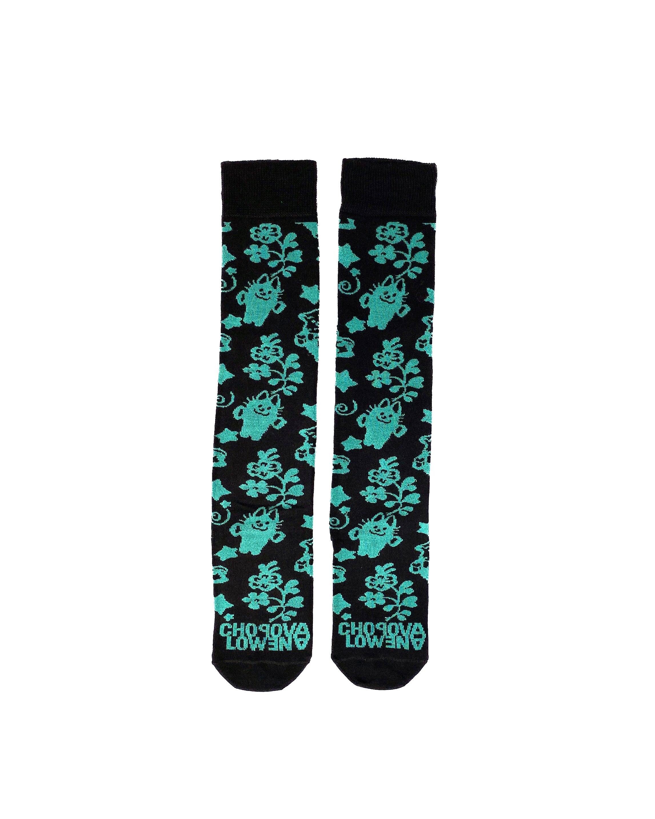 Cartoon Print Long Socks