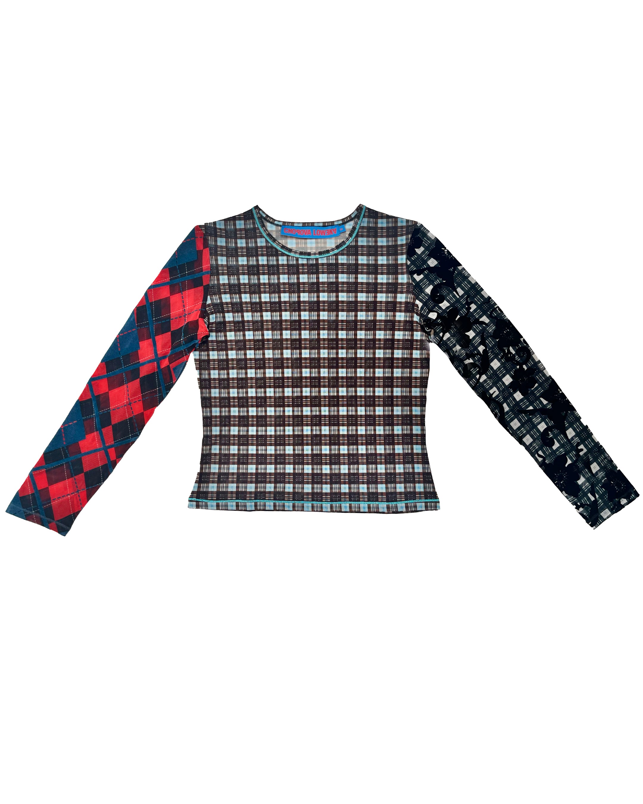 Par Flocked Mesh Top