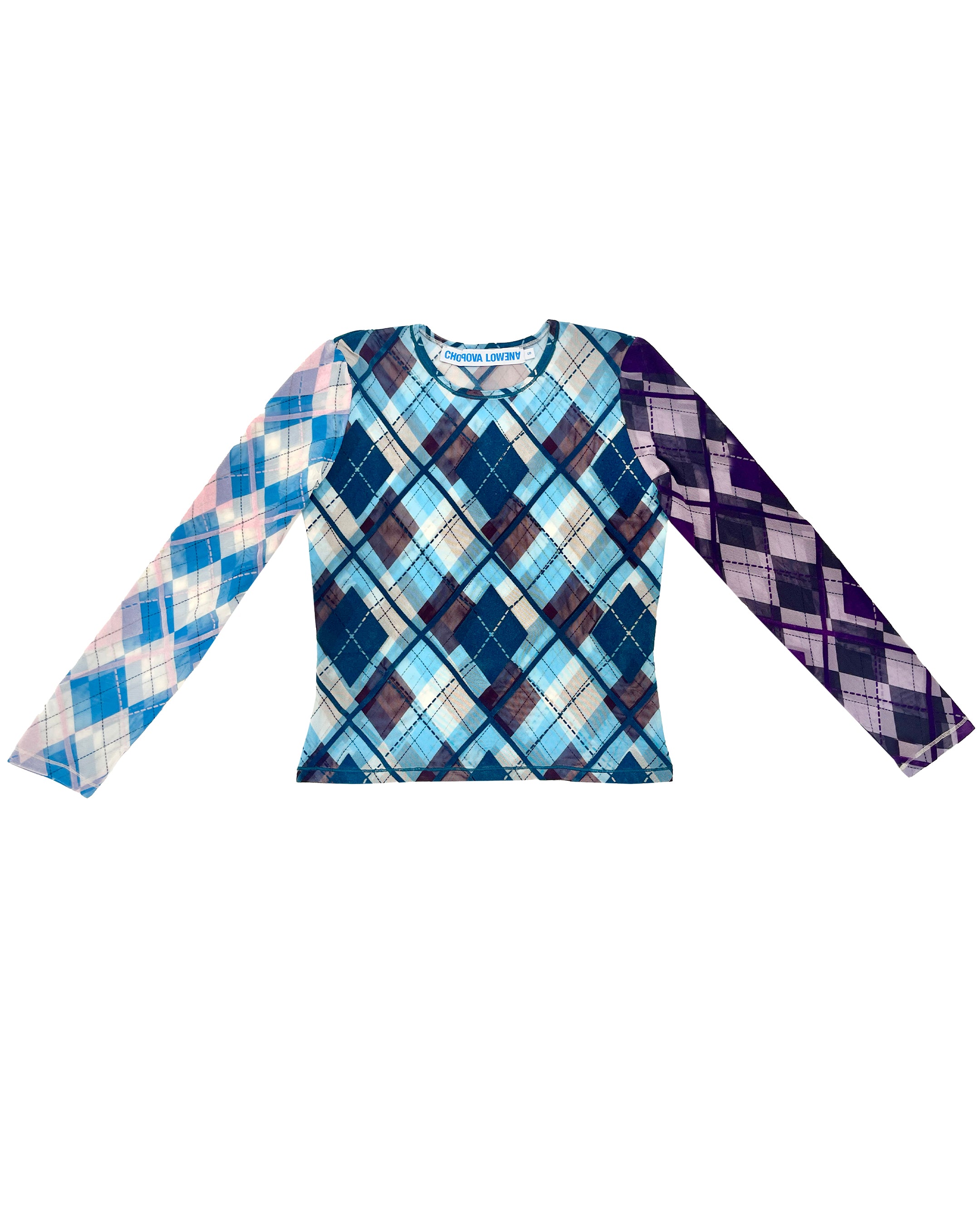 Clubhouse Flocked Mesh Top