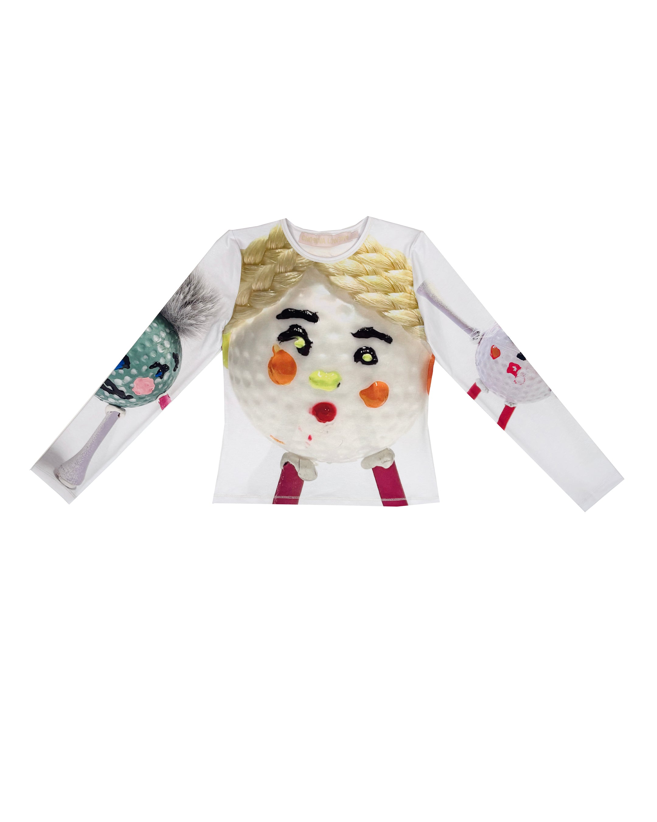 Golf Ball Fitted Jersey Top
