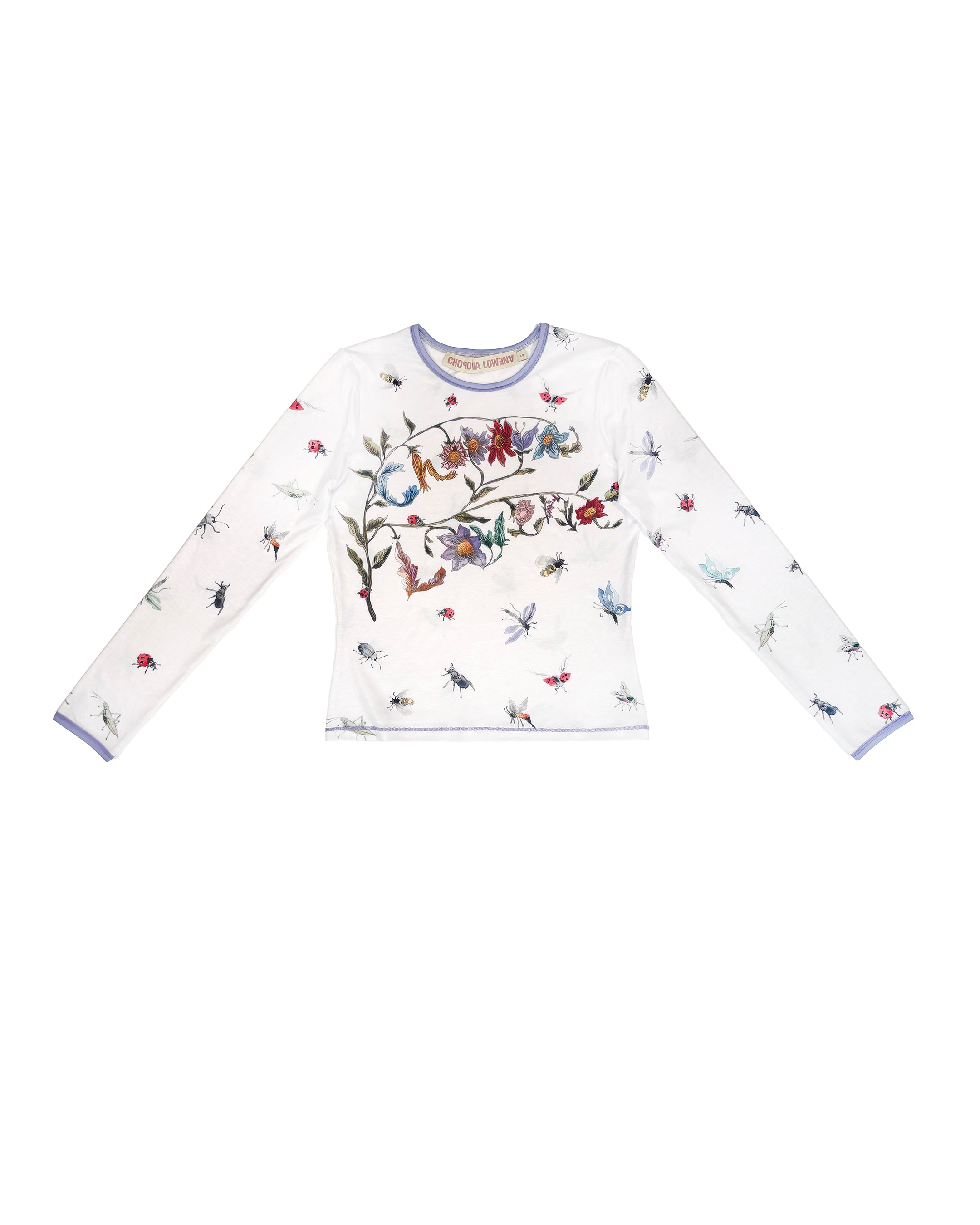 Floral Buggy Fitted Jersey Top