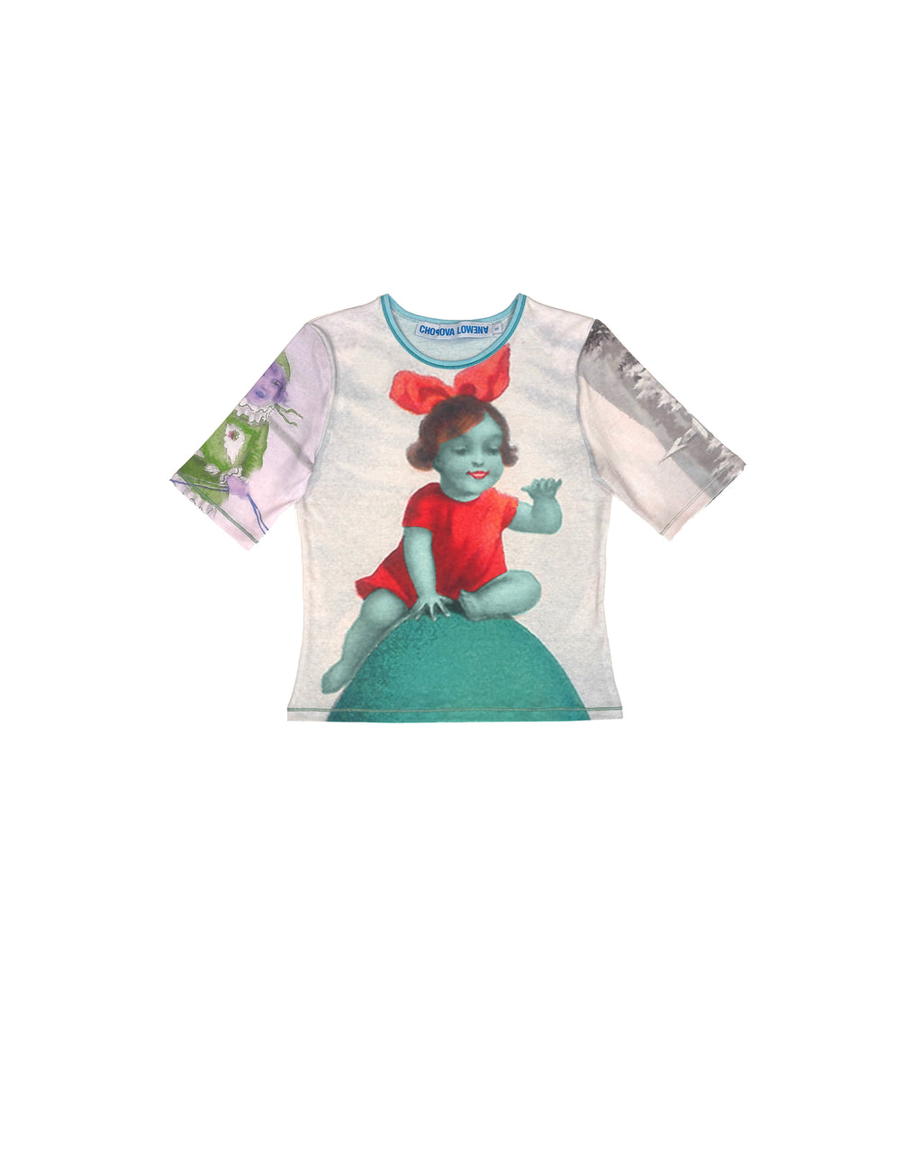 Miss Egg Fitted Jersey Top