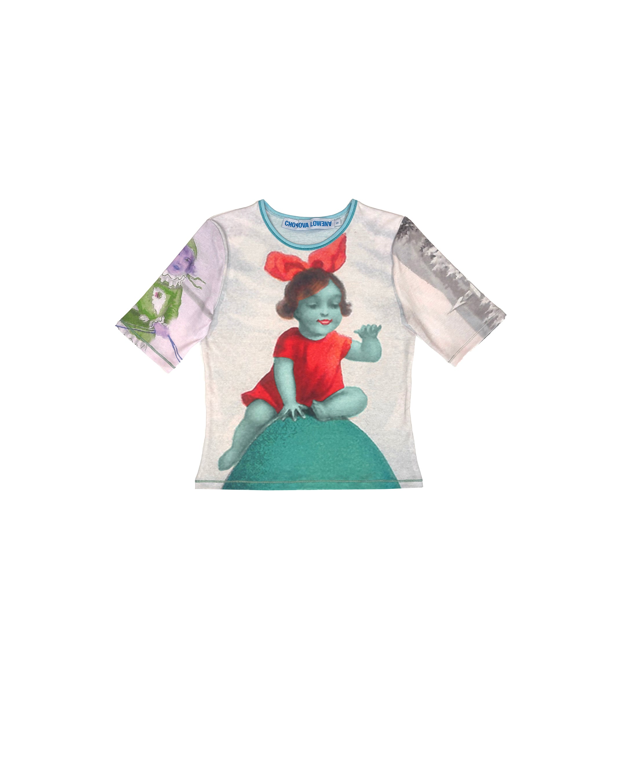 Miss Egg Fitted Jersey Top