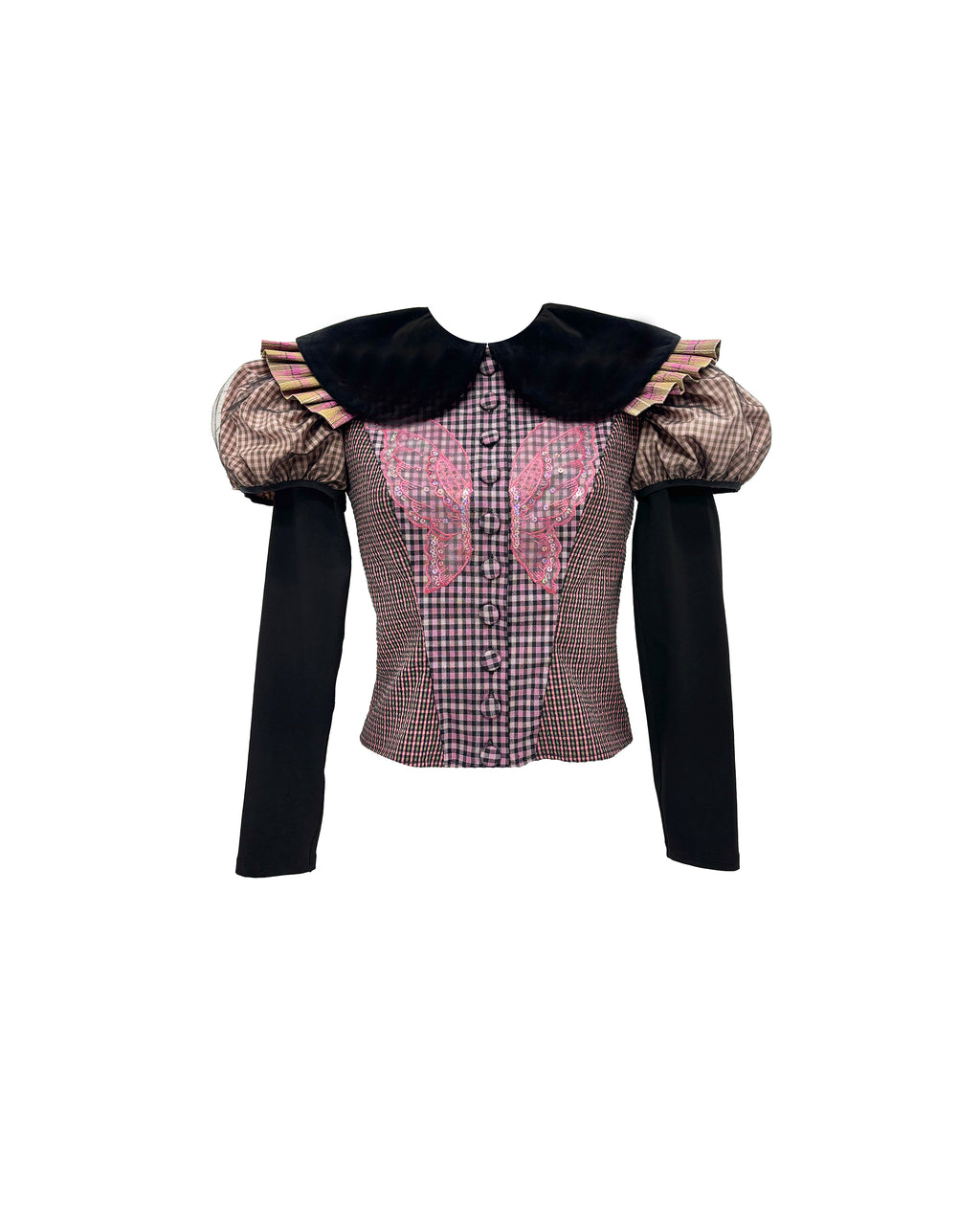 Swoon Tartan Blouse