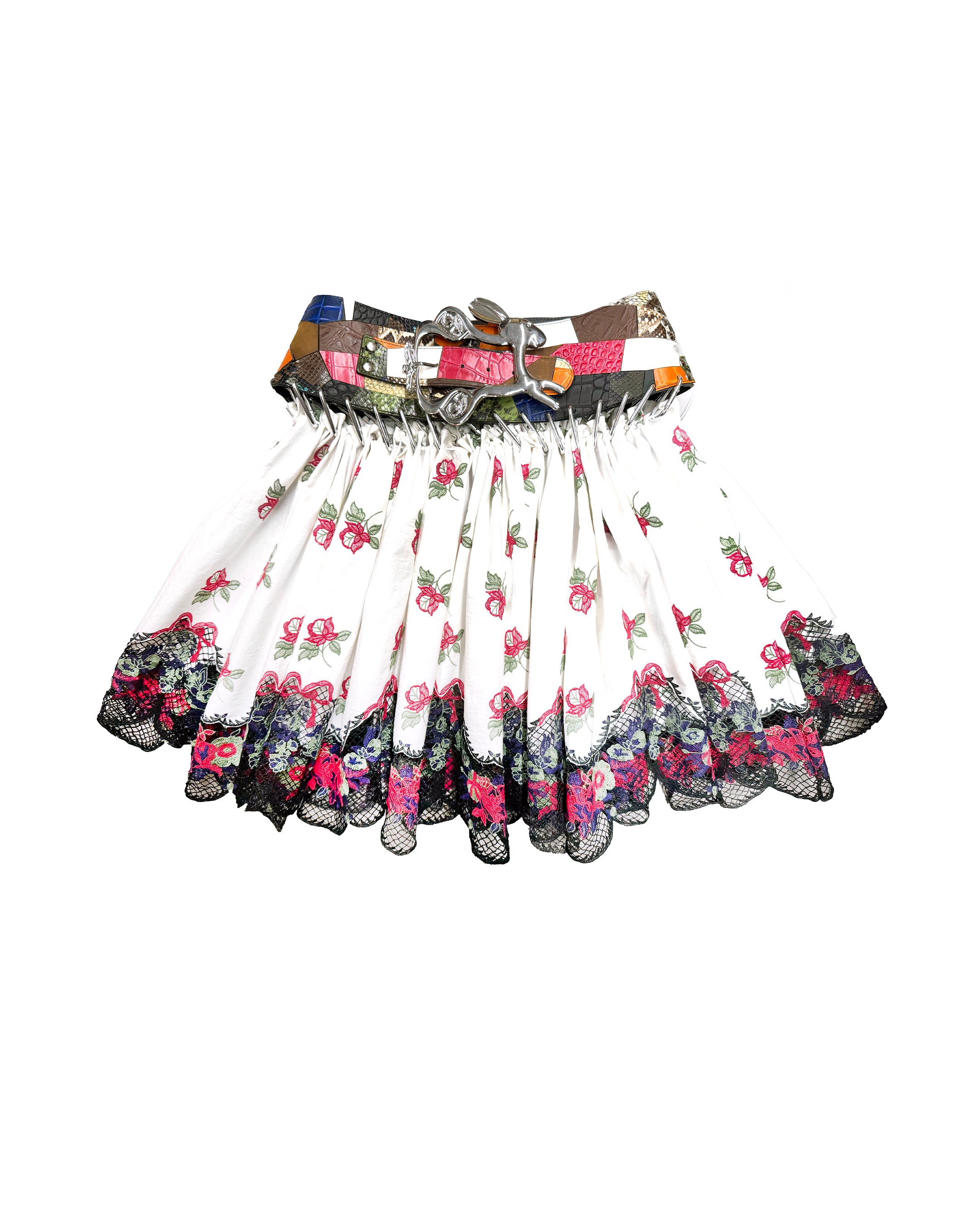 Beir Broderie Knee Carabiner Skirt