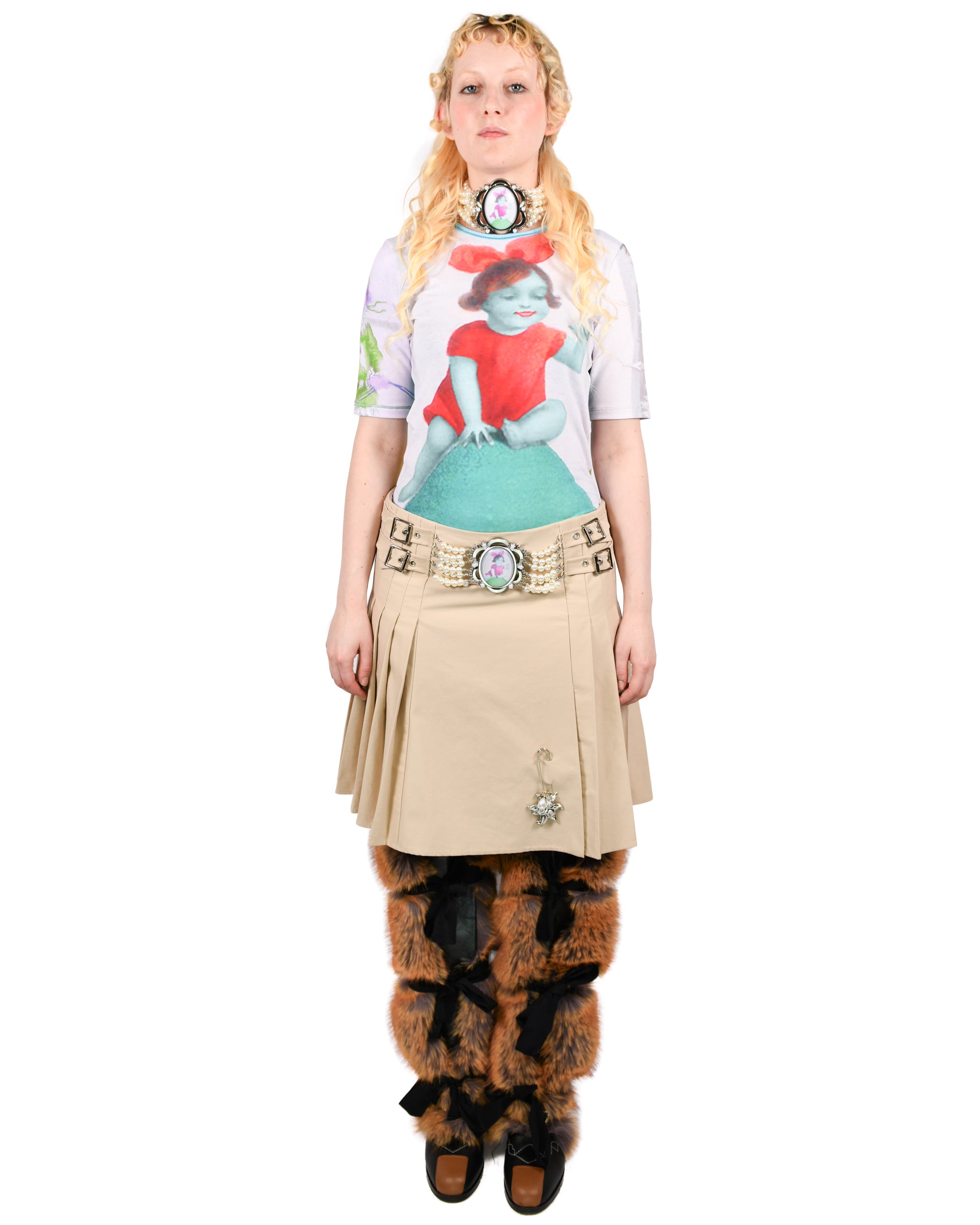 Miss Egg Fitted Jersey Top