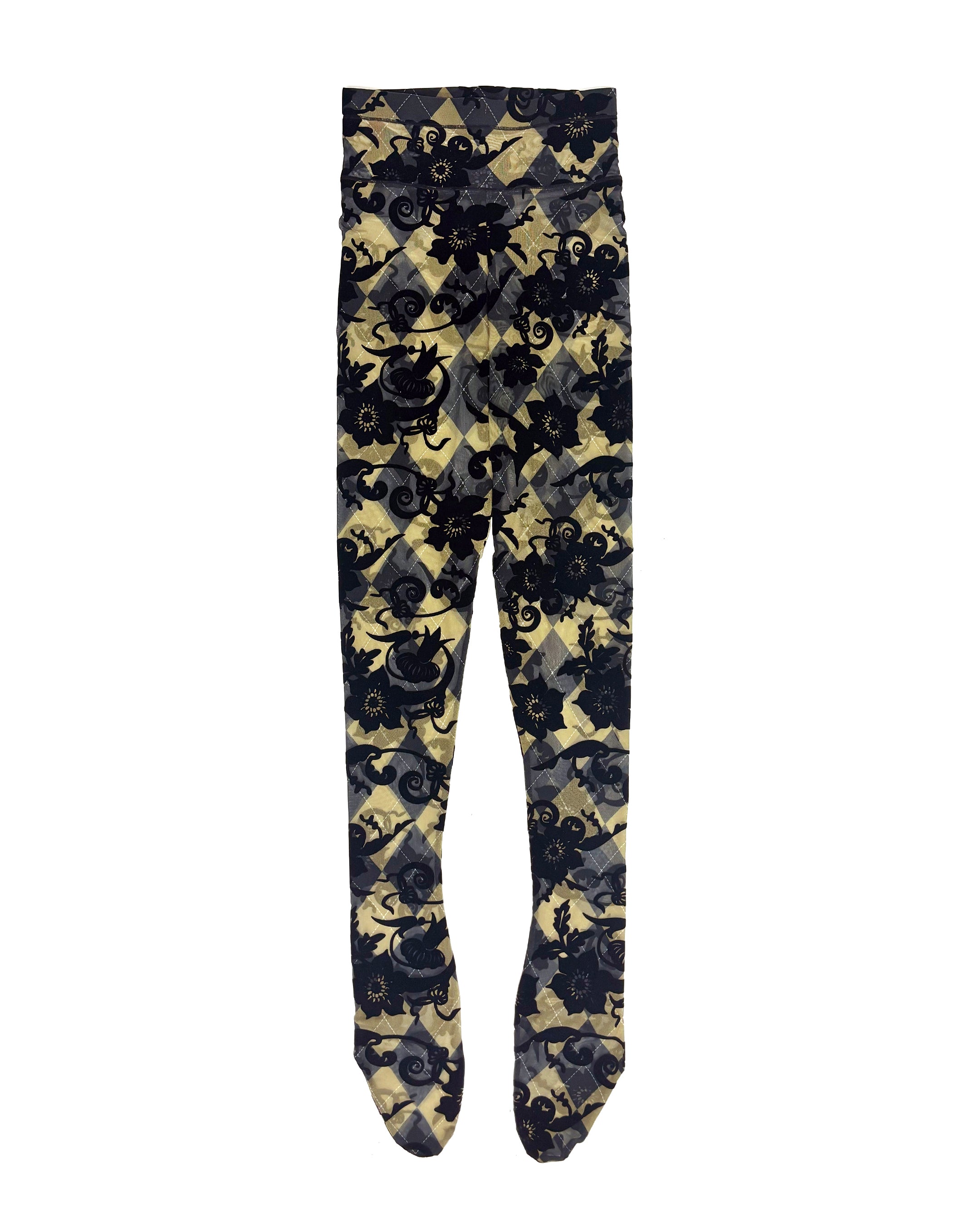 Lusor Flocked Mesh Leggings