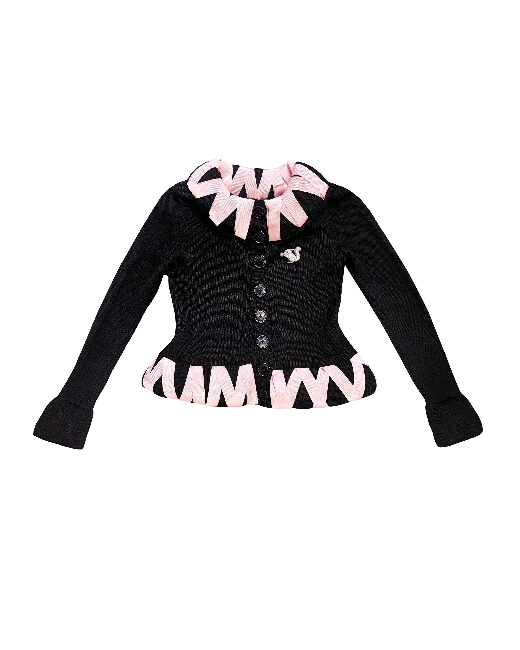 Cribbage Cross Black Cardigan
