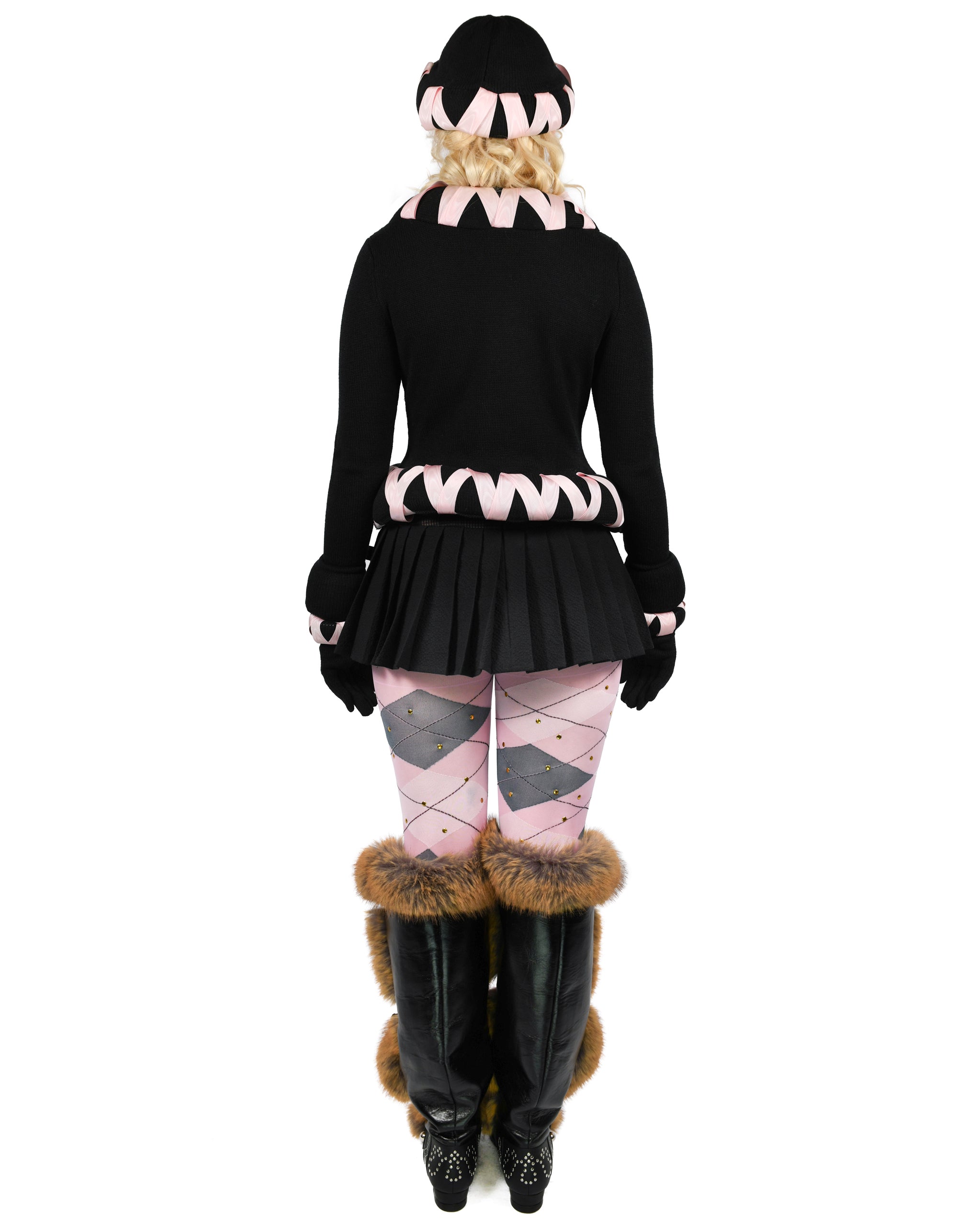 Cribbage Cross Black Cardigan