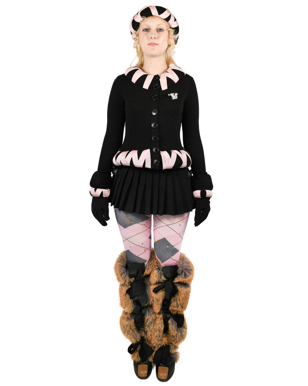 Cribbage Cross Black Cardigan