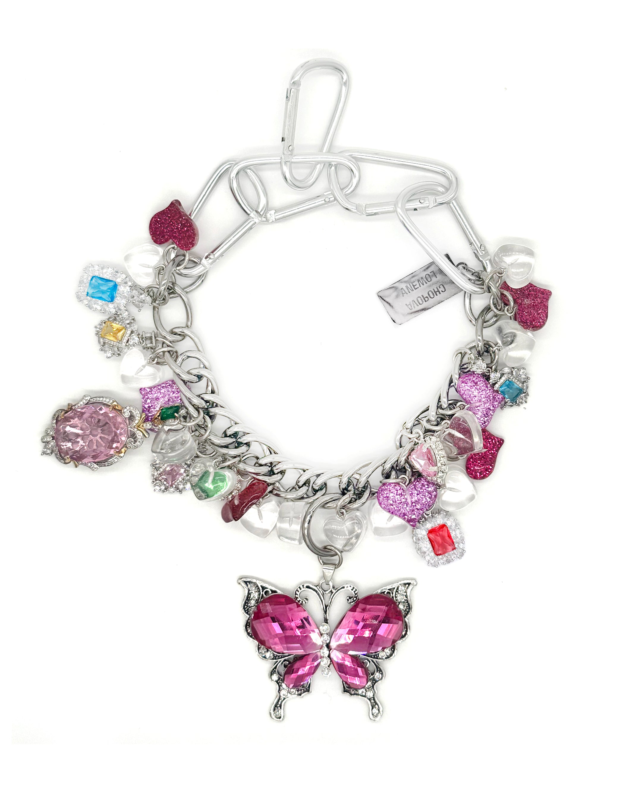 Fly My Love Carabiner Necklace