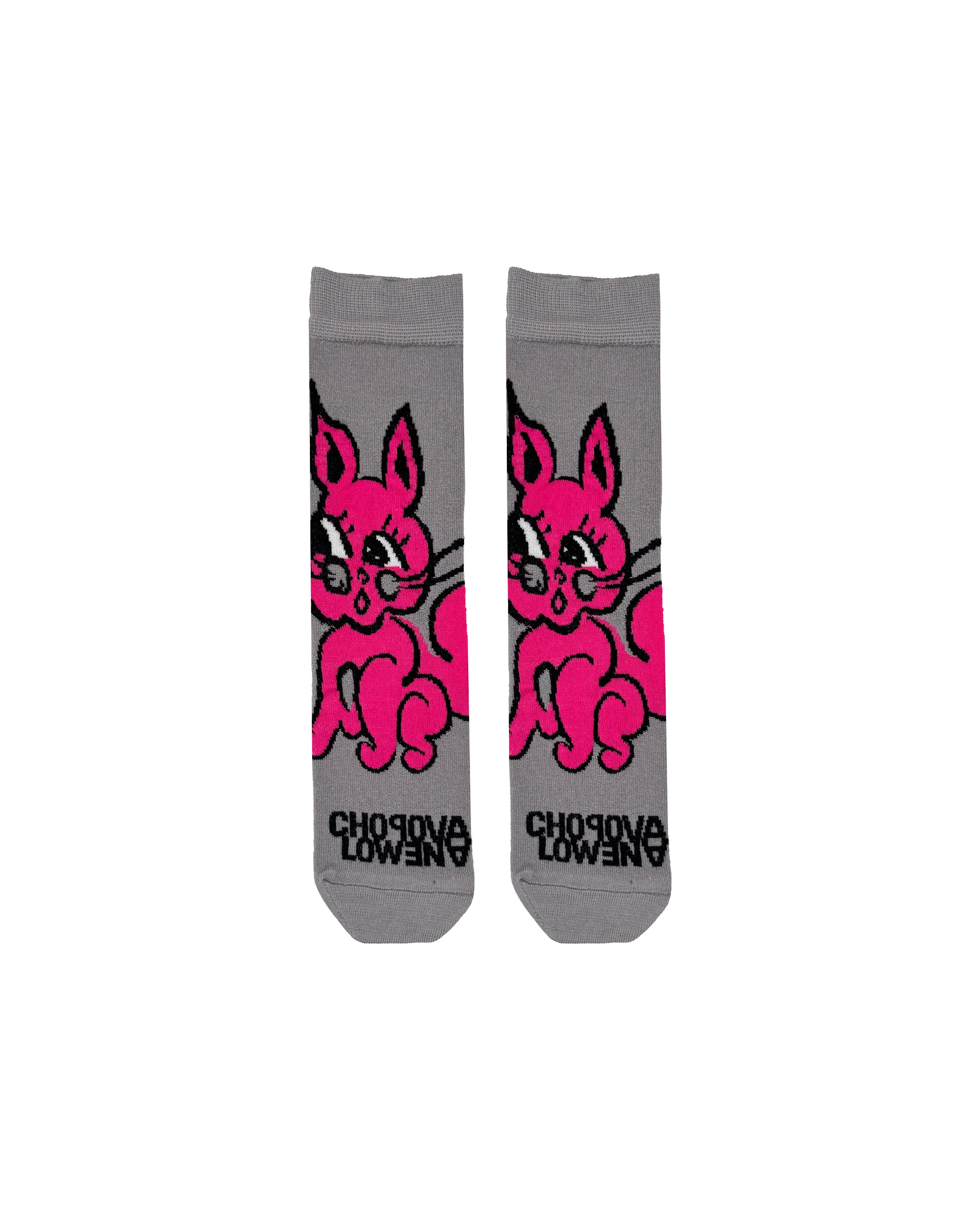 Pink Bun Bun Short Sock
