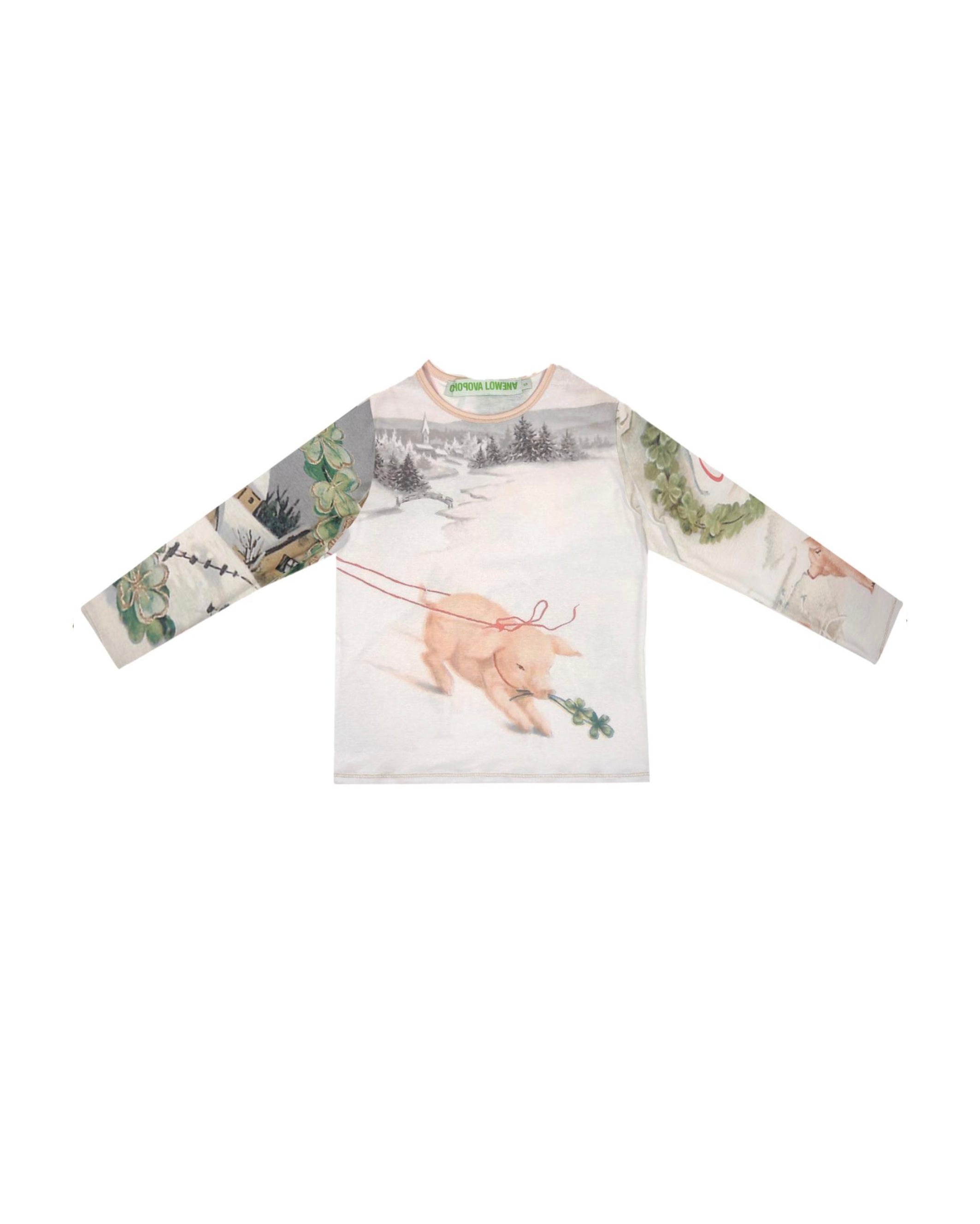 Kids Snowy Pig Jersey Top