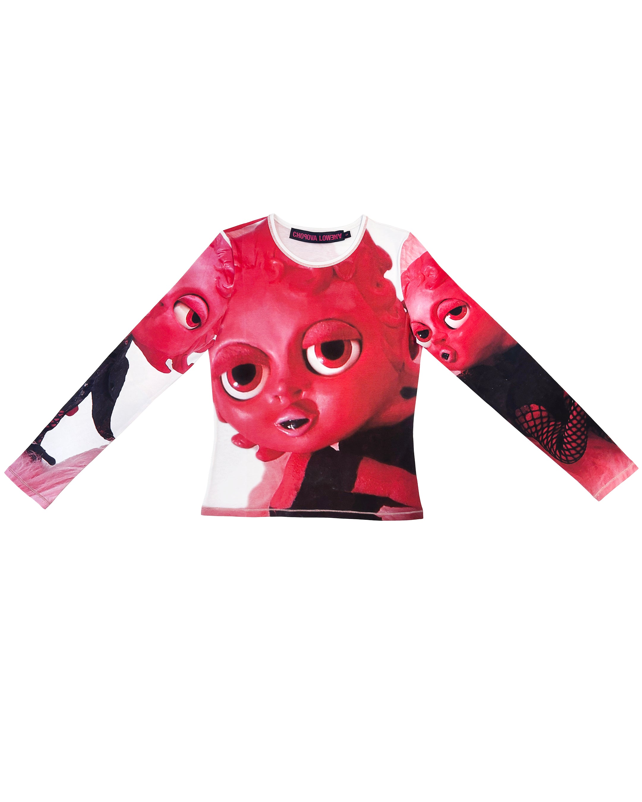 Queen Rosa Perfume Fitted Jersey Top