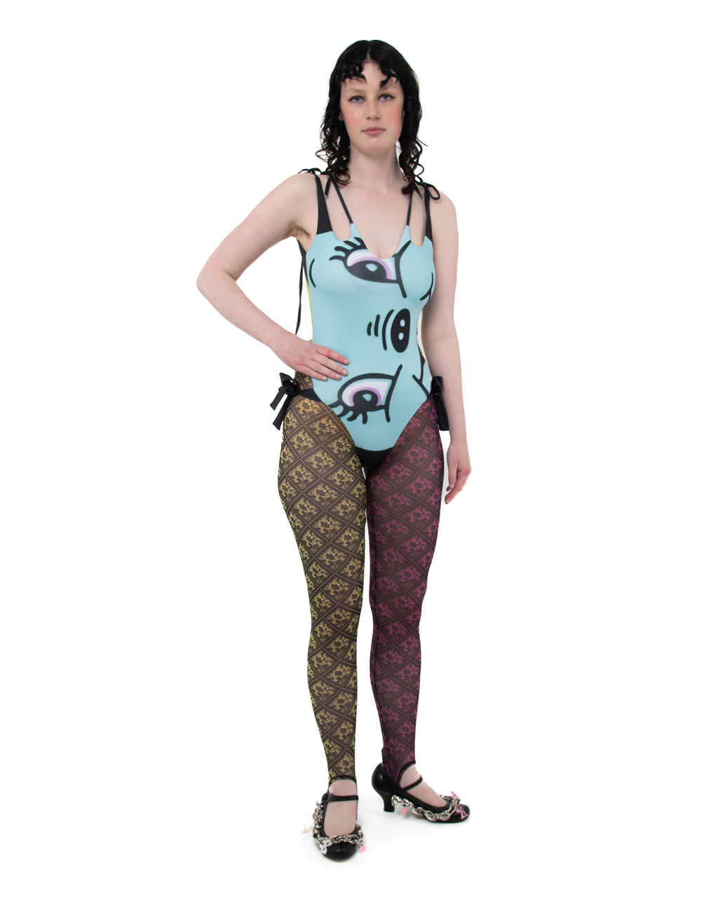 Allium Face Reversible Swimsuit