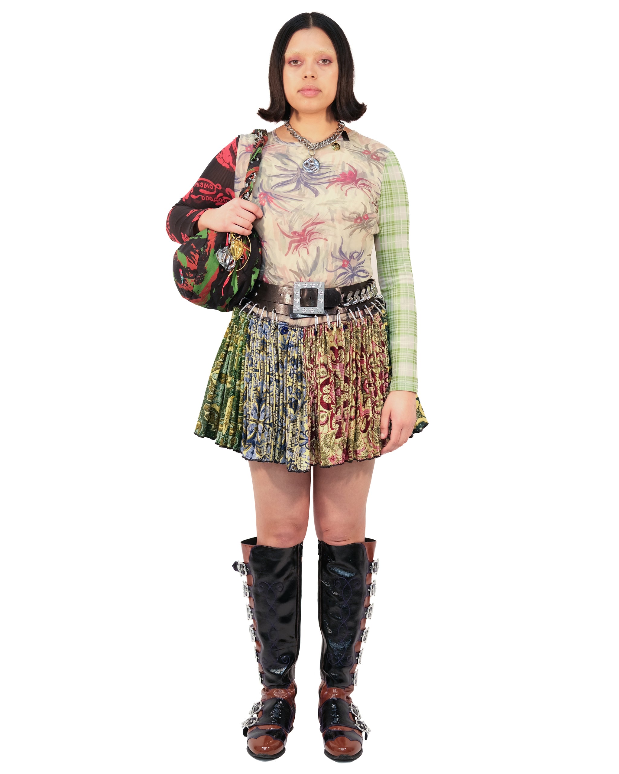 Isola Tapestry Folkloric Mini Carabiner Skirt