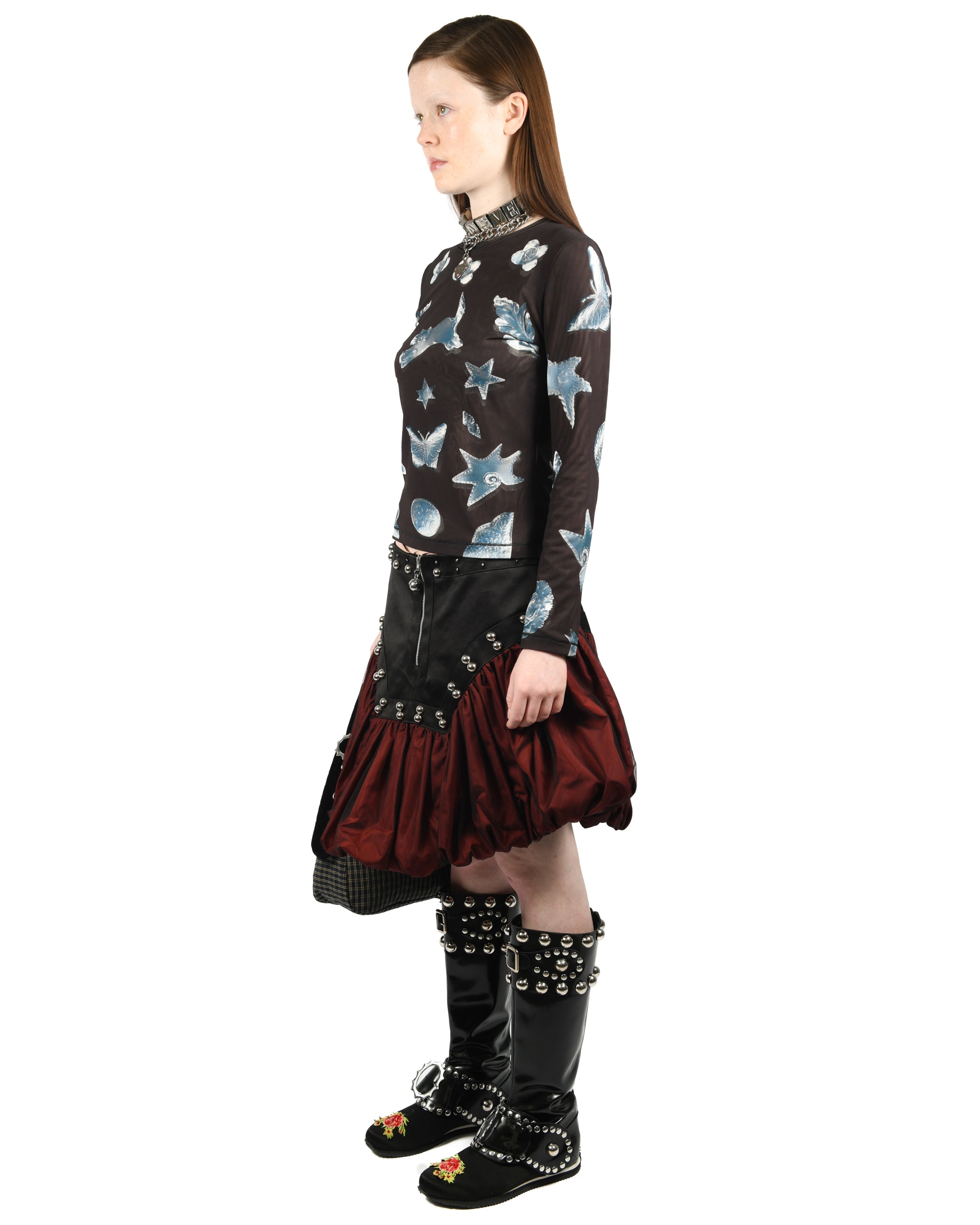 Backtuck Knee Skirt