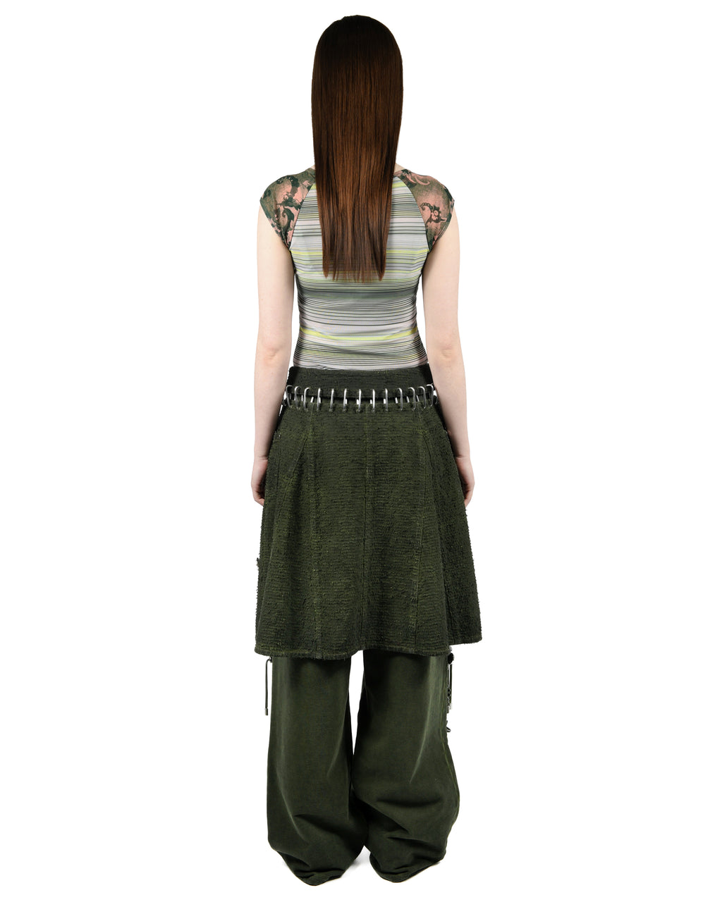 Poppet Demin Carabiner Knee Skirt
