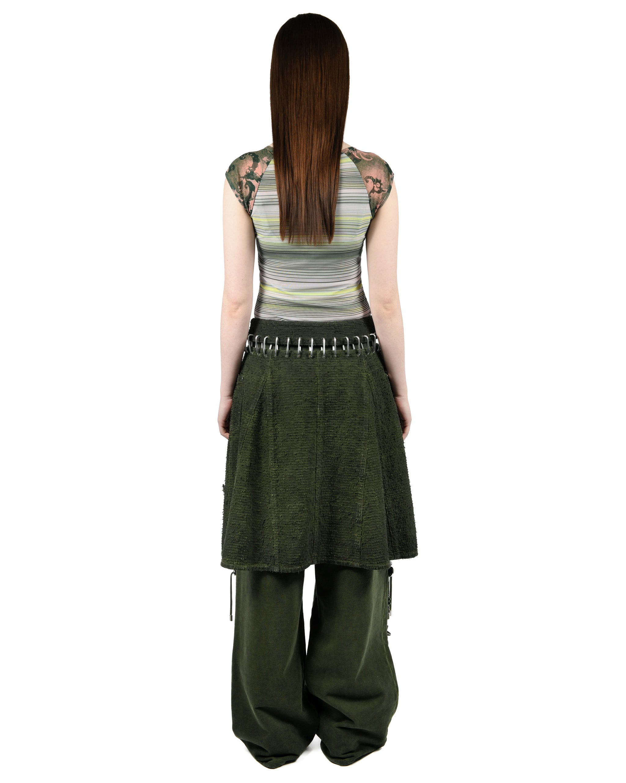 Poppet Demin Carabiner Knee Skirt